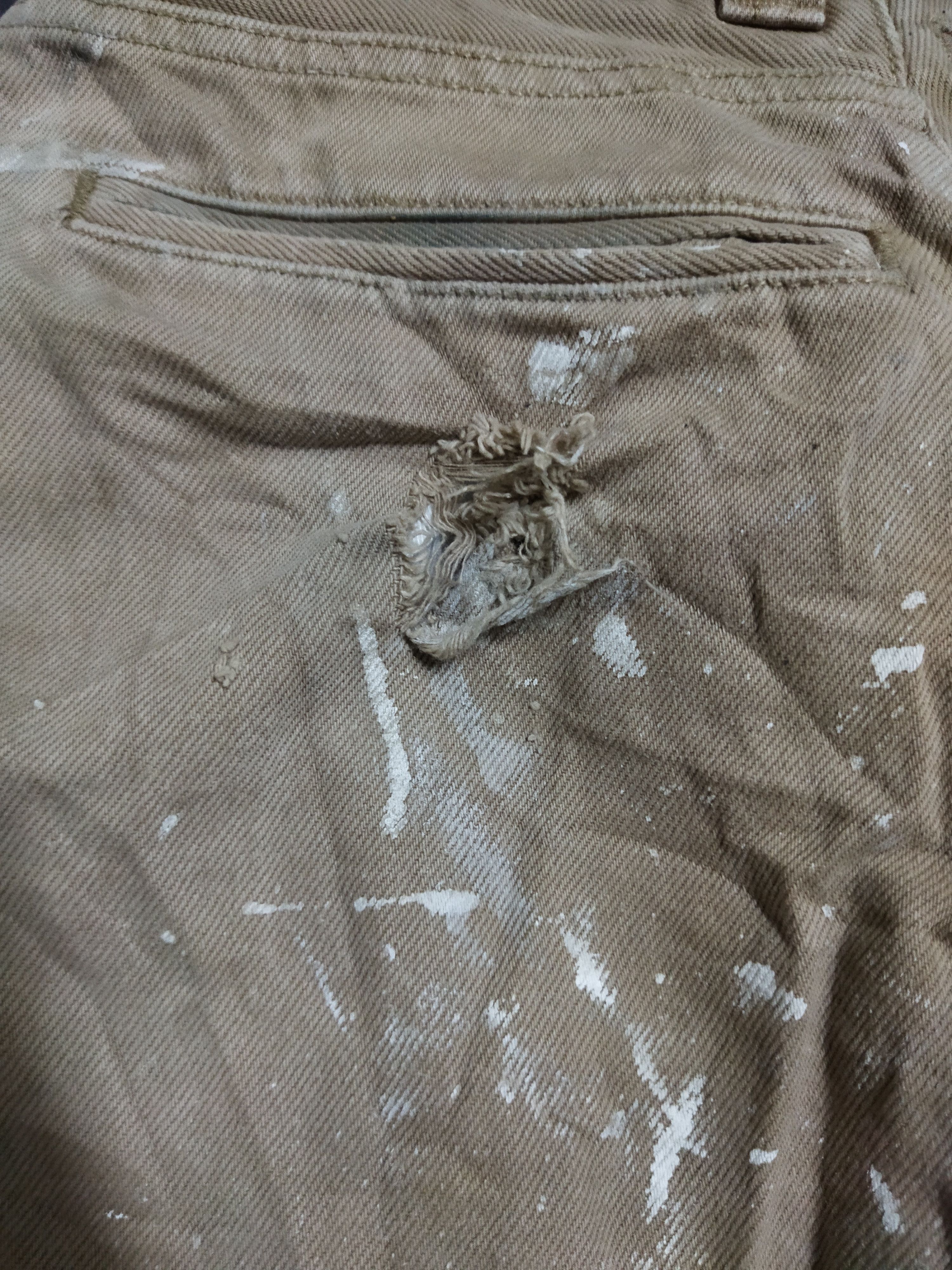Japanese Brand Subciety Paint Splattered Pants Size US 29 - 6 Thumbnail