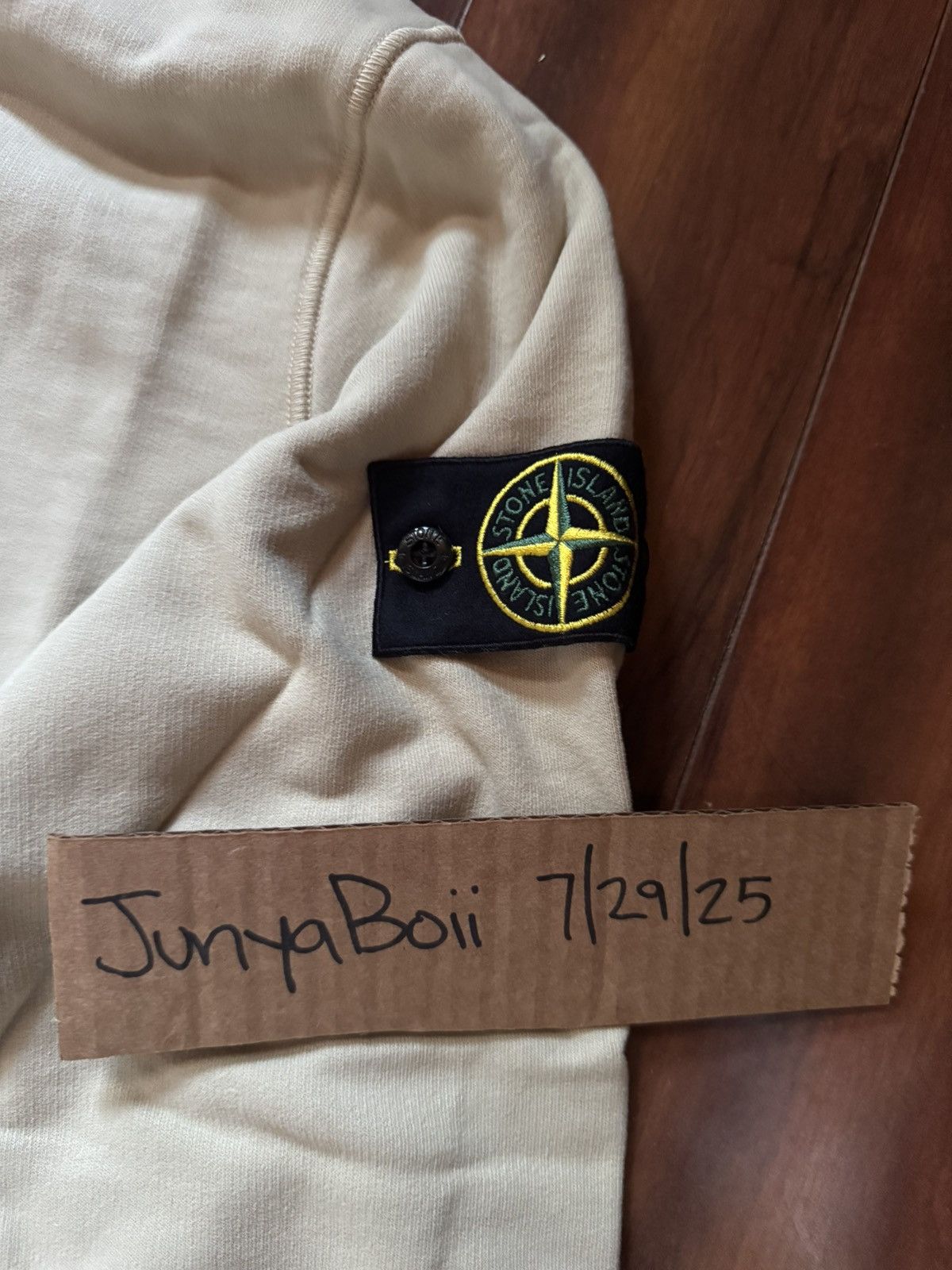 Stone Island Stone Island 771564120-V0090 Beige Hooded Sweatshirt Small Size US S / EU 44-46 / 1 - 4 Thumbnail