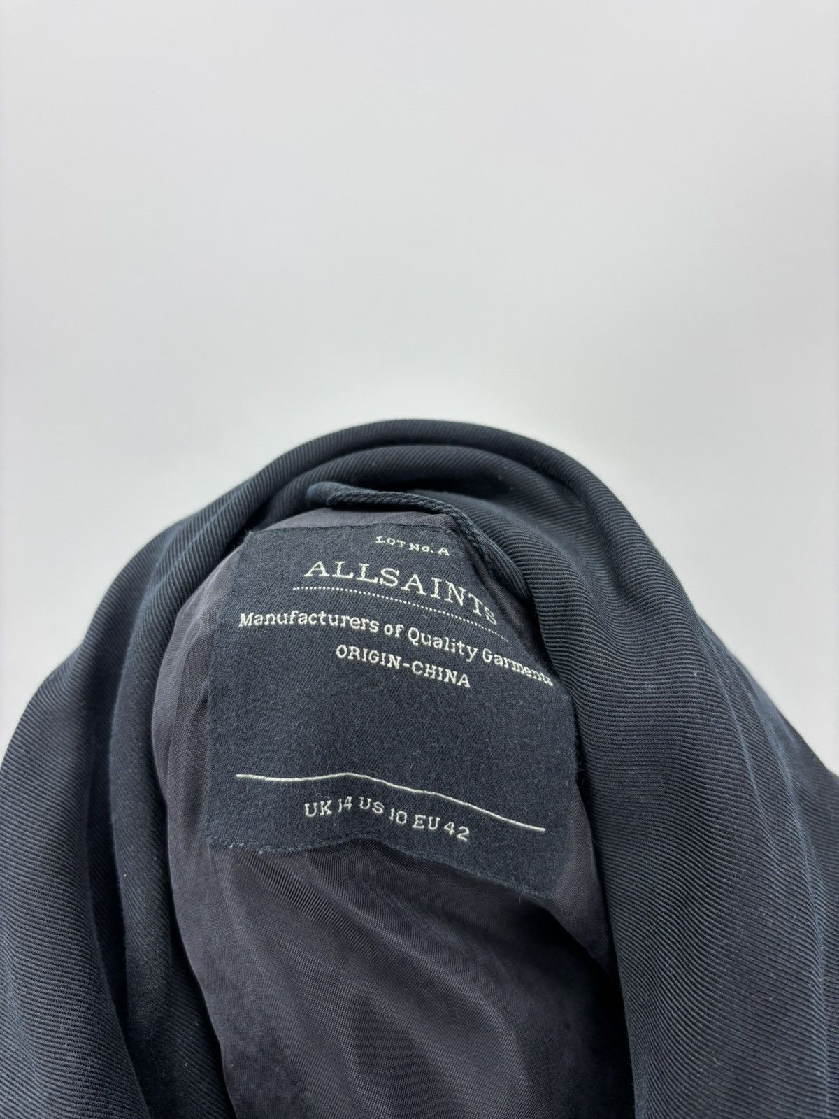 Allsaints Womens jacket coat AllSaints Size 10 Color Blue Size L / US 10 / IT 46 - 12 Thumbnail