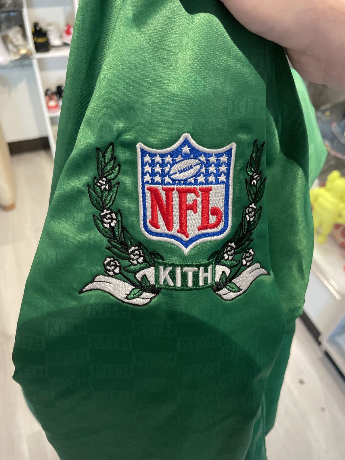 Kith Kith x Philadelphia Eagles Satin Jacket S Size US S / EU 44-46 / 1 - 3 Thumbnail