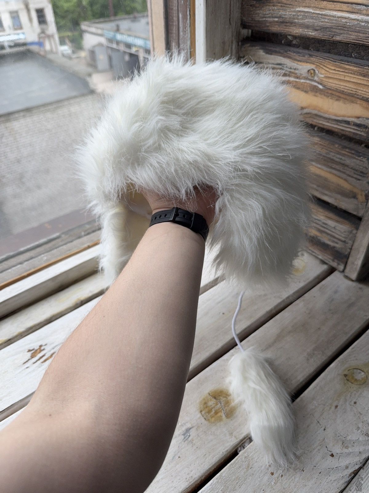 Japanese Brand Y2K Vintage Avant Garde Hat Ushanka Fur Streetwear Style Alt Size ONE SIZE - 4 Thumbnail