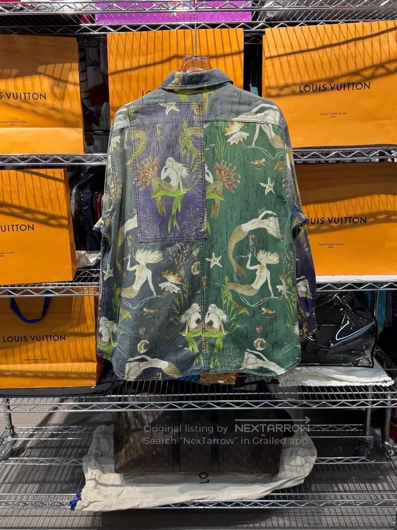 Loewe Loewe Mermaid Graffiti Denim Shirt Jacket Size US L / EU 52-54 / 3 - 4 Thumbnail