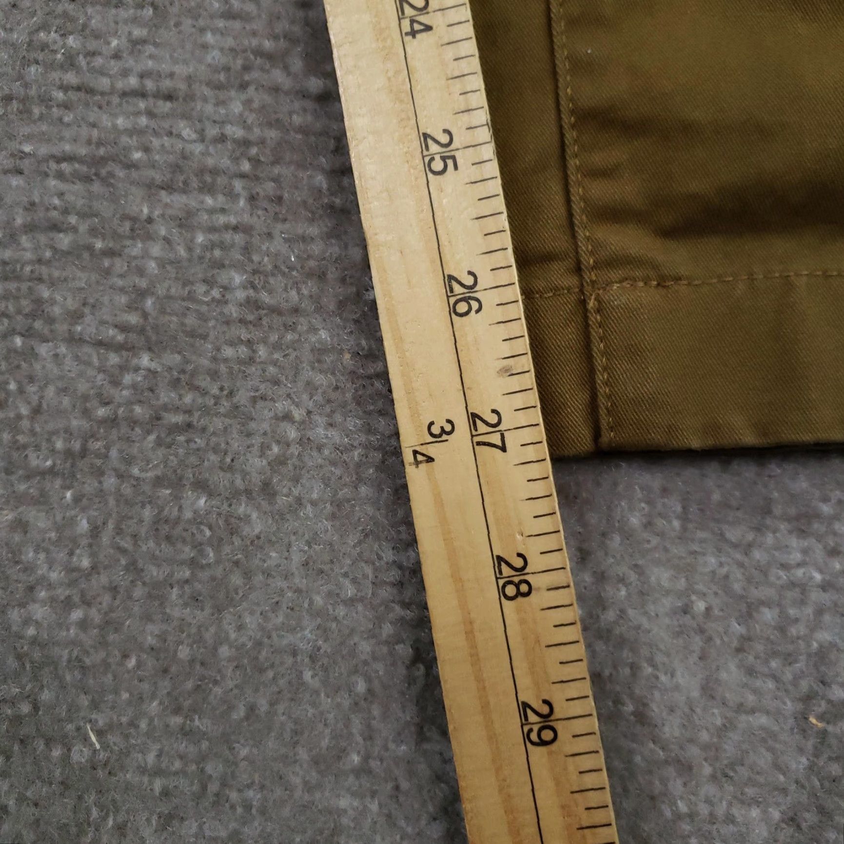 Gap GAP Chino Pants Mens 38x27 Slim Fit Brown Casual Flat Front Tapered Stretch Size US 38 / EU 54 - 3 Thumbnail