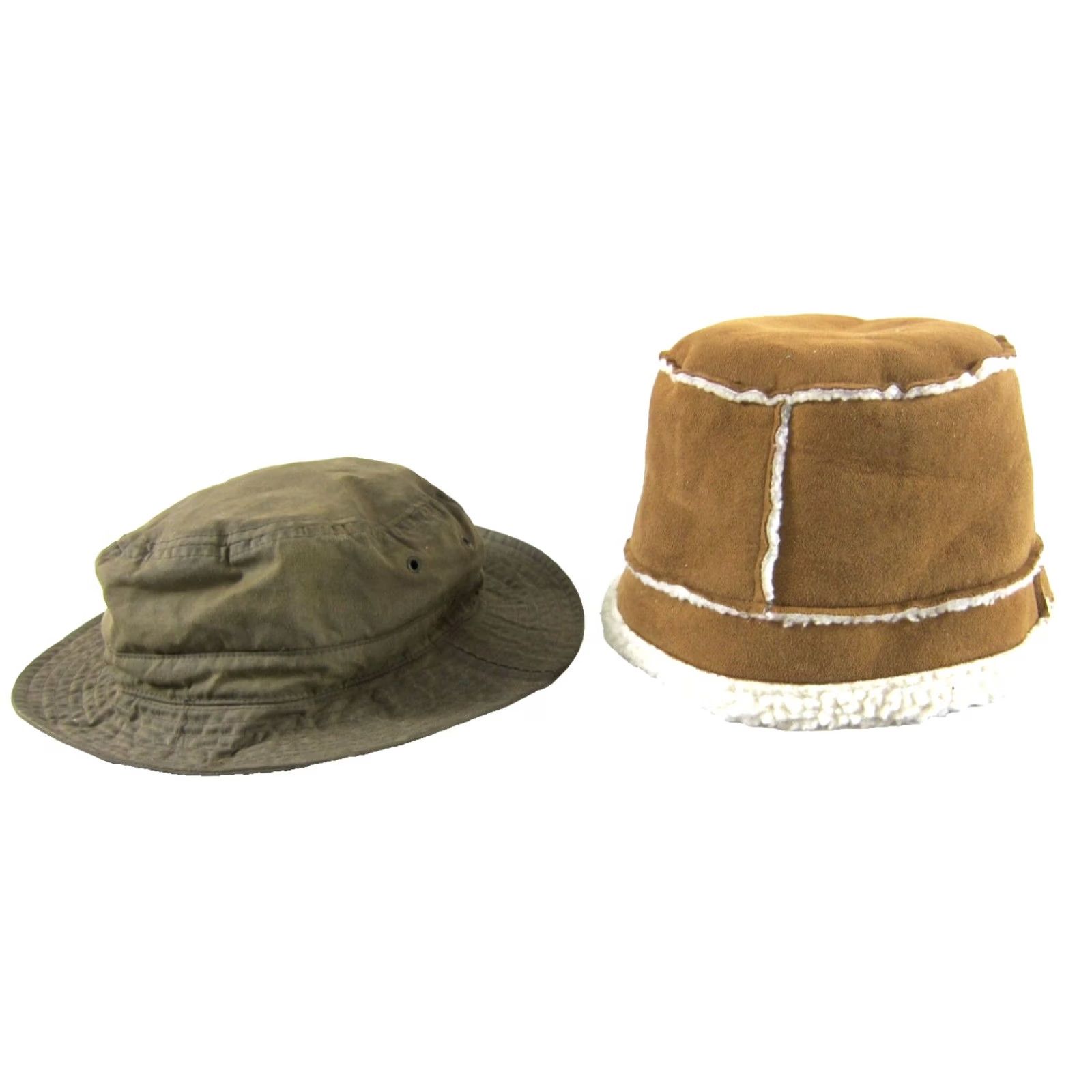 Gap Gap Brown Cotton Waxed Bucket Hat S/M Women Size ONE SIZE - 7 Thumbnail