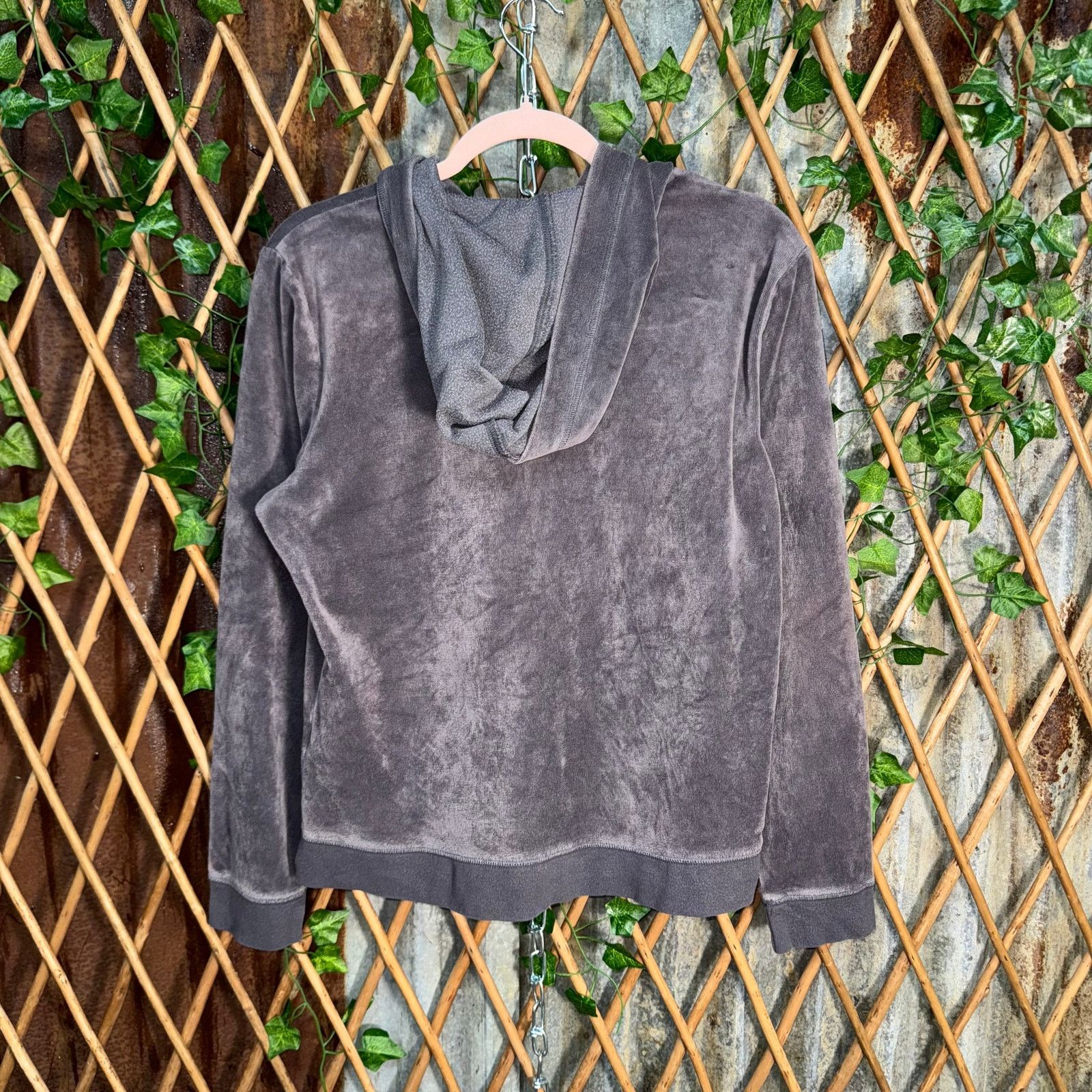 Vintage Vintage Y2K NY&C Velour FEMME 2000s prep light zip up hoodie Size L / US 10 / IT 46 - 2 Thumbnail