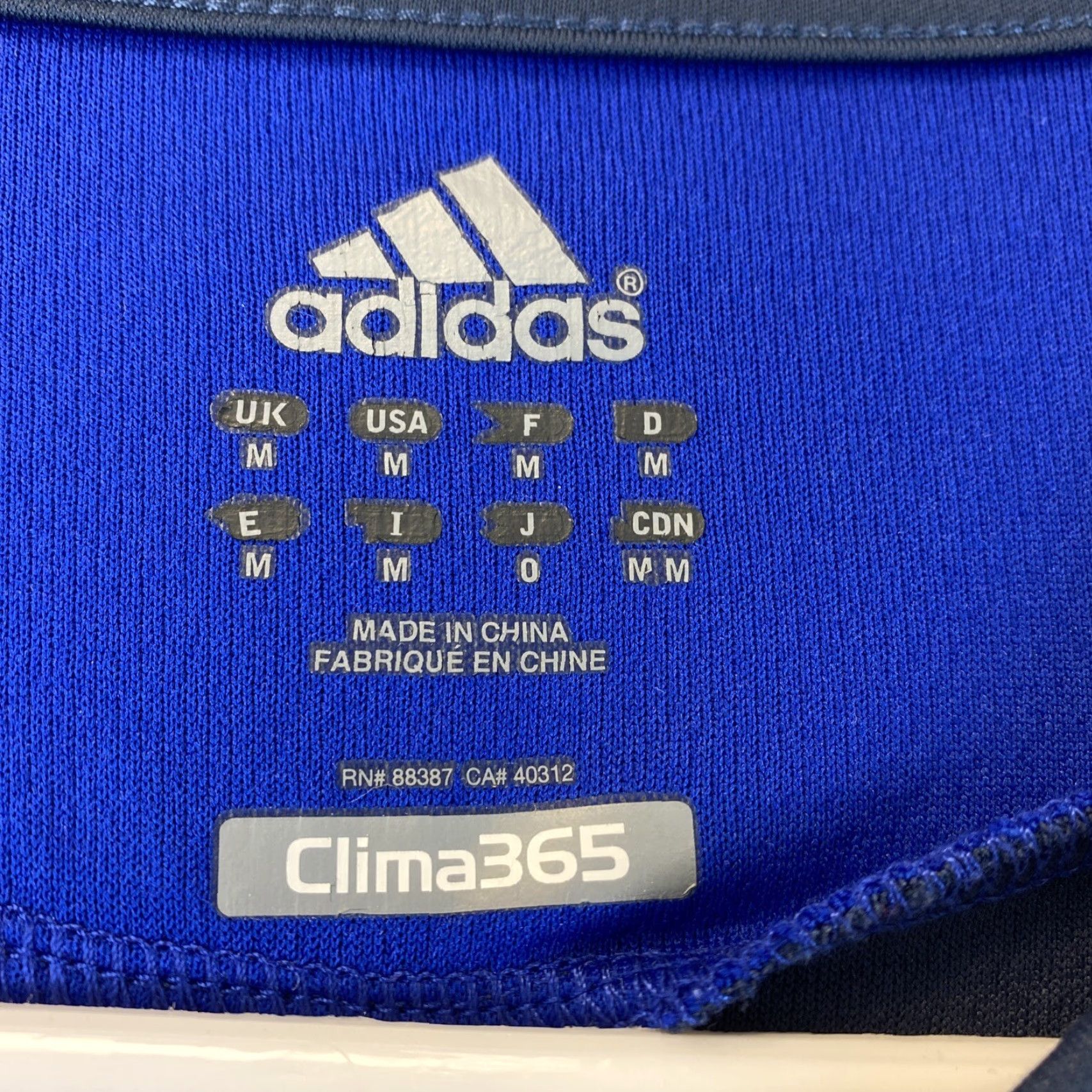 Adidas Adidas Climacool Shirt Men’s M Activewear Blue Short Sleeve Soccer Tee 74-30 (Brand Adidas) Size US M / EU 48-50 / 2 - 3 Thumbnail