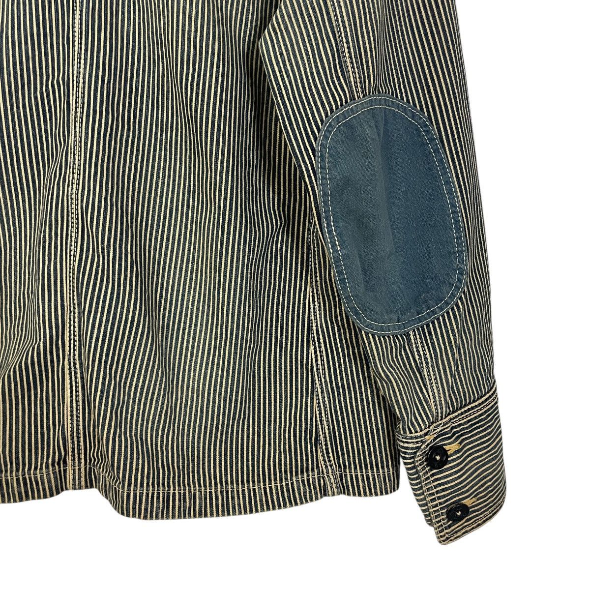 Porter Classic Vintage Porter Classic Hickory Stripe Patchwork Jacket Size US M / EU 48-50 / 2 - 11 Thumbnail