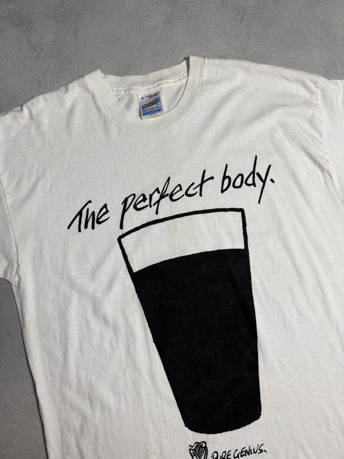 Fruit Of The Loom 1990s Vintage Adult Humor T-Shirt The Perfect Body Size US XL / EU 56 / 4 - 3 Thumbnail