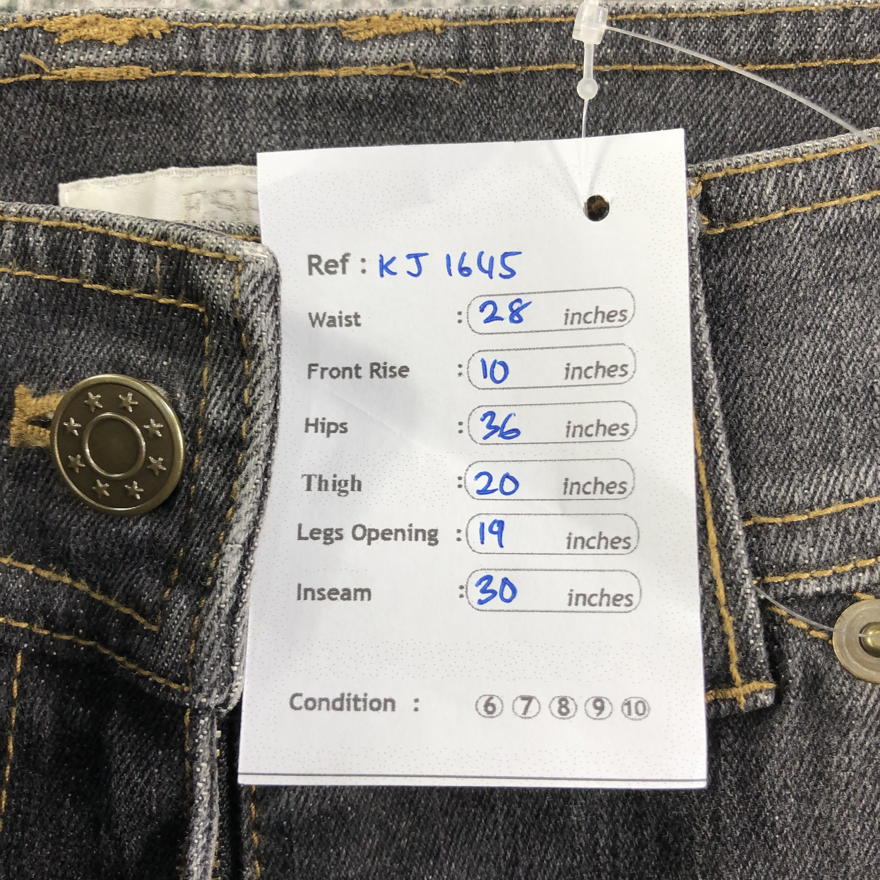 Japanese Brand Japanese Brand Espie Jeans Faded Black Flare Denim KJ1645 Size 28" / US 6 / IT 42 - 11 Thumbnail