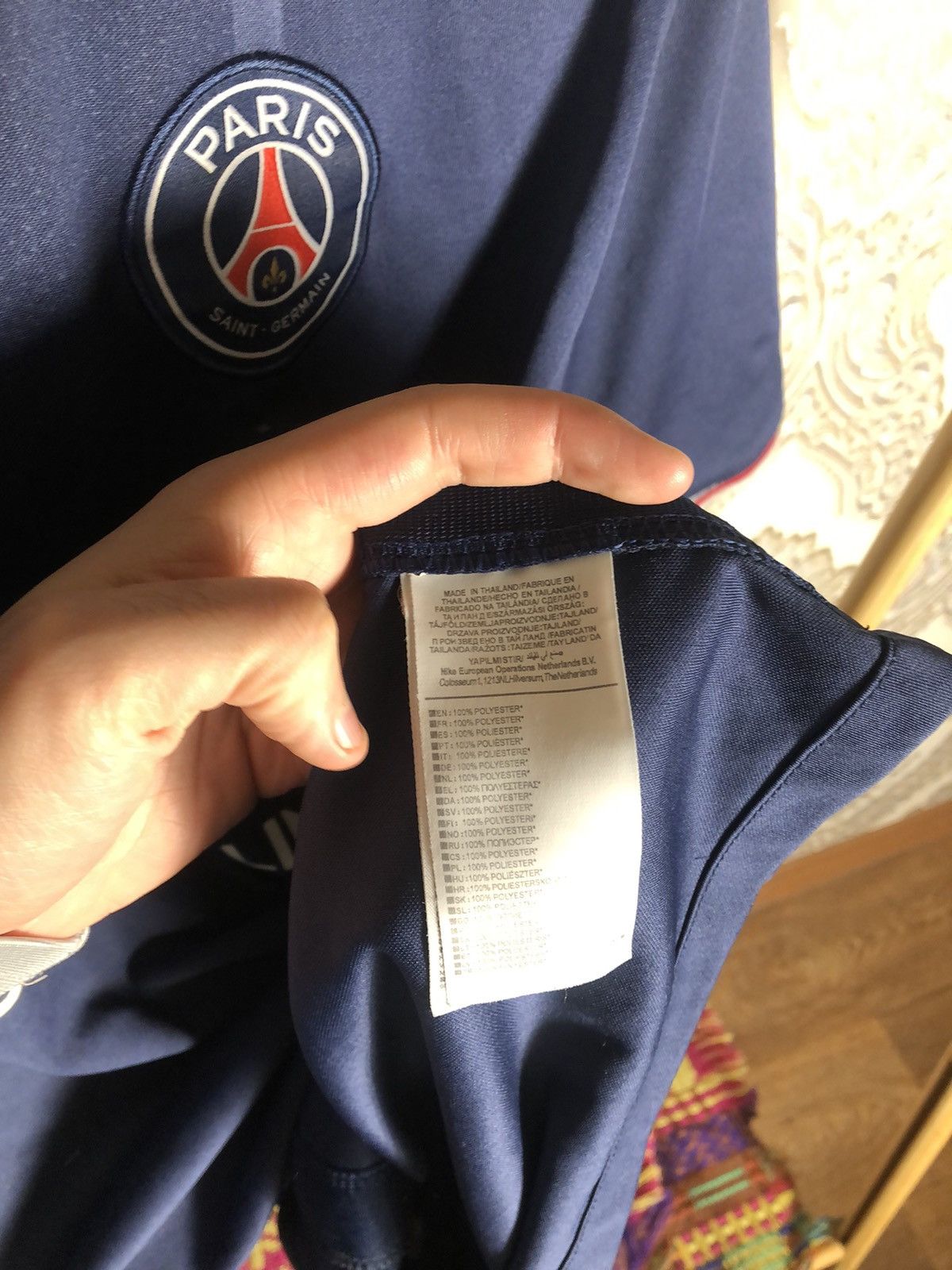 Vintage VERY RARE NIKE JORDAN PSG PARIS FRANCE SOCCER JERSEY Y2K 90s Size US XL / EU 56 / 4 - 4 Thumbnail