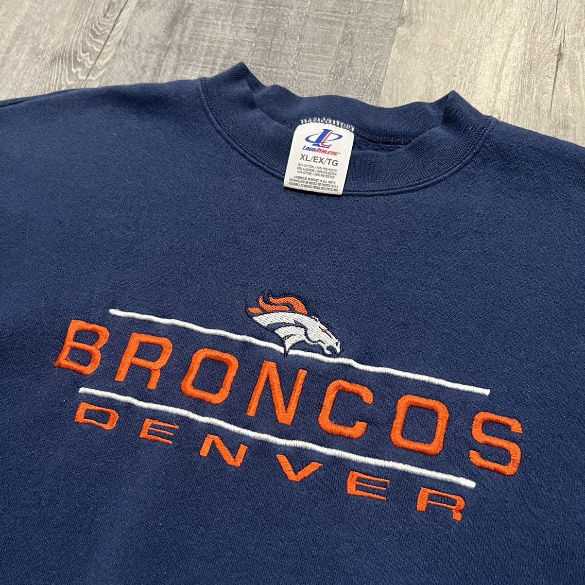 Logo Athletic × Vintage VTG Denver Broncos Logo Athletic NFL Football Sweatshirt Size US XL / EU 56 / 4 - 2 Thumbnail