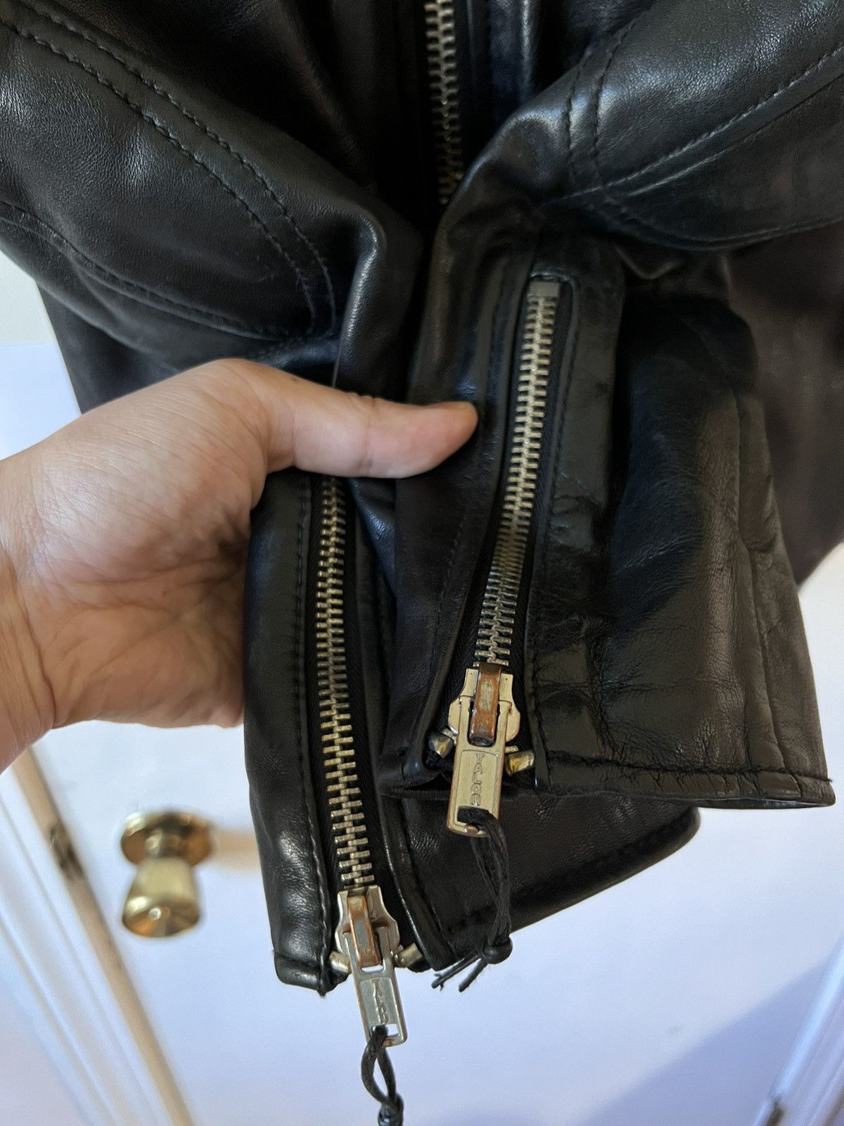 Blk Dnm Lambskin Perfecto Jacket M Leather Biker Black Kanye Size US M / EU 48-50 / 2 - 4 Thumbnail