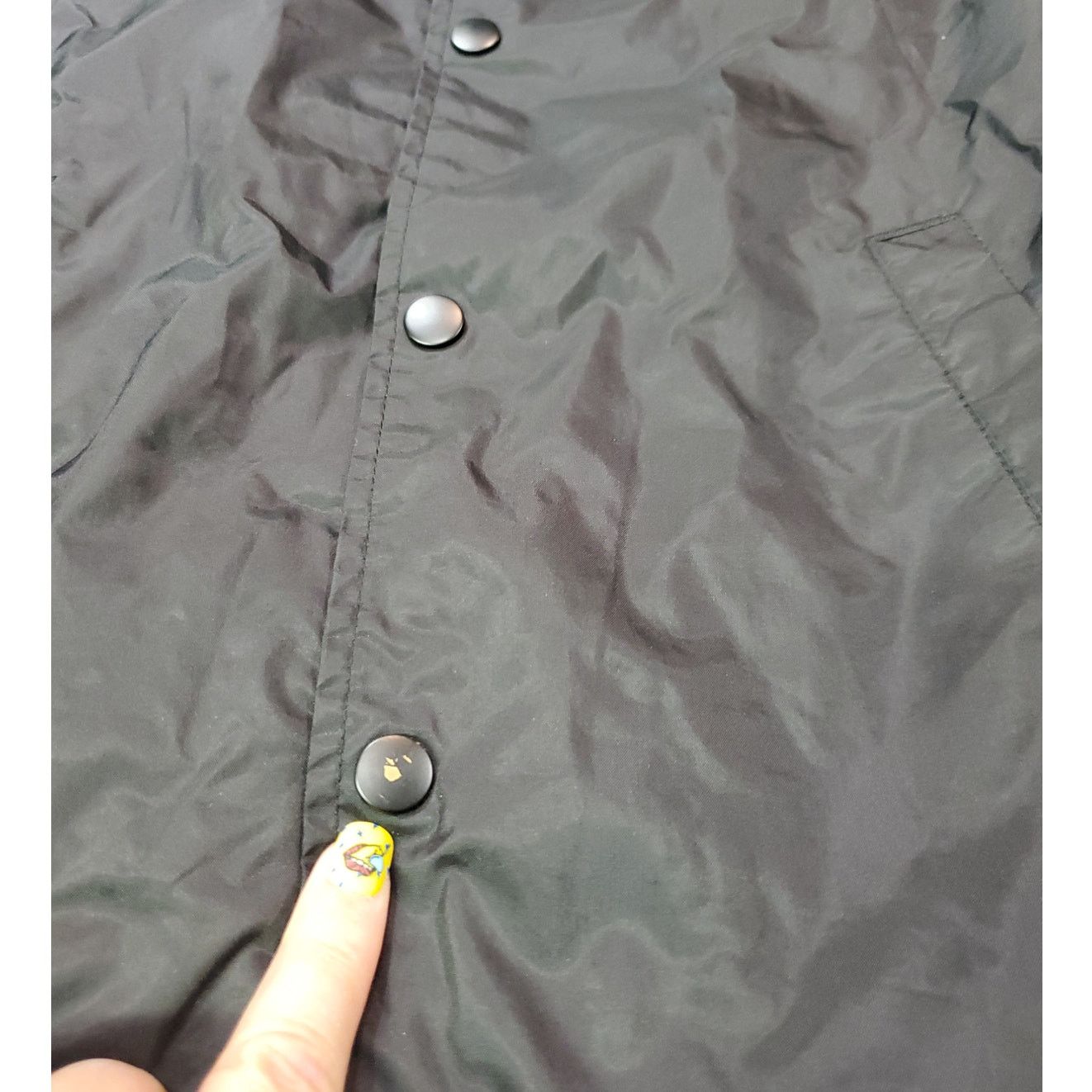 Empyre Empyre | Rose Embroidered Black Coach's Windbreaker| XL Size XL / US 12-14 / IT 48-50 - 4 Thumbnail