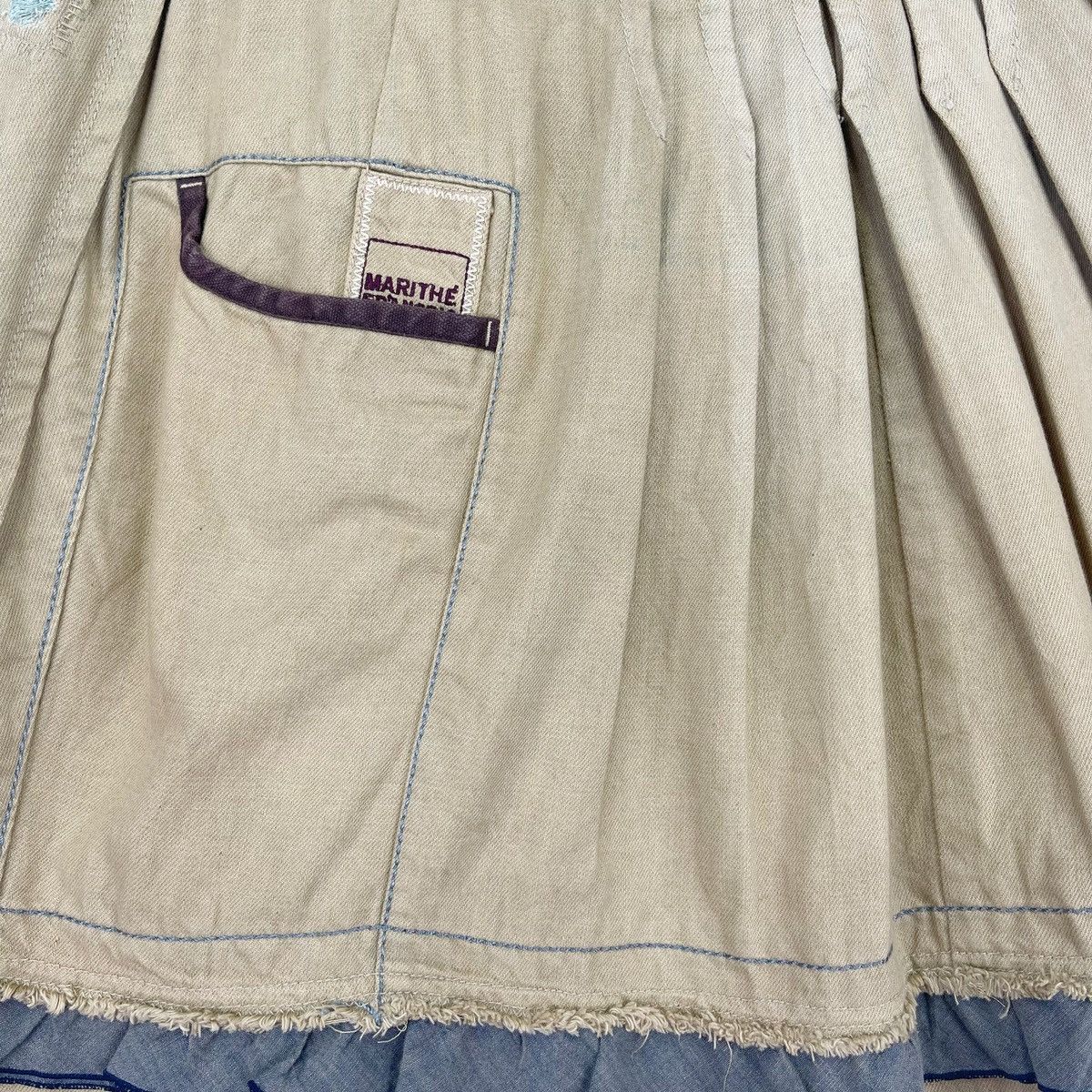 Designer × Marithe + Francois Girbaud Marithe Francois Girbaud Layered Mini Skirt Size 30" / US 8 / IT 44 - 9 Thumbnail