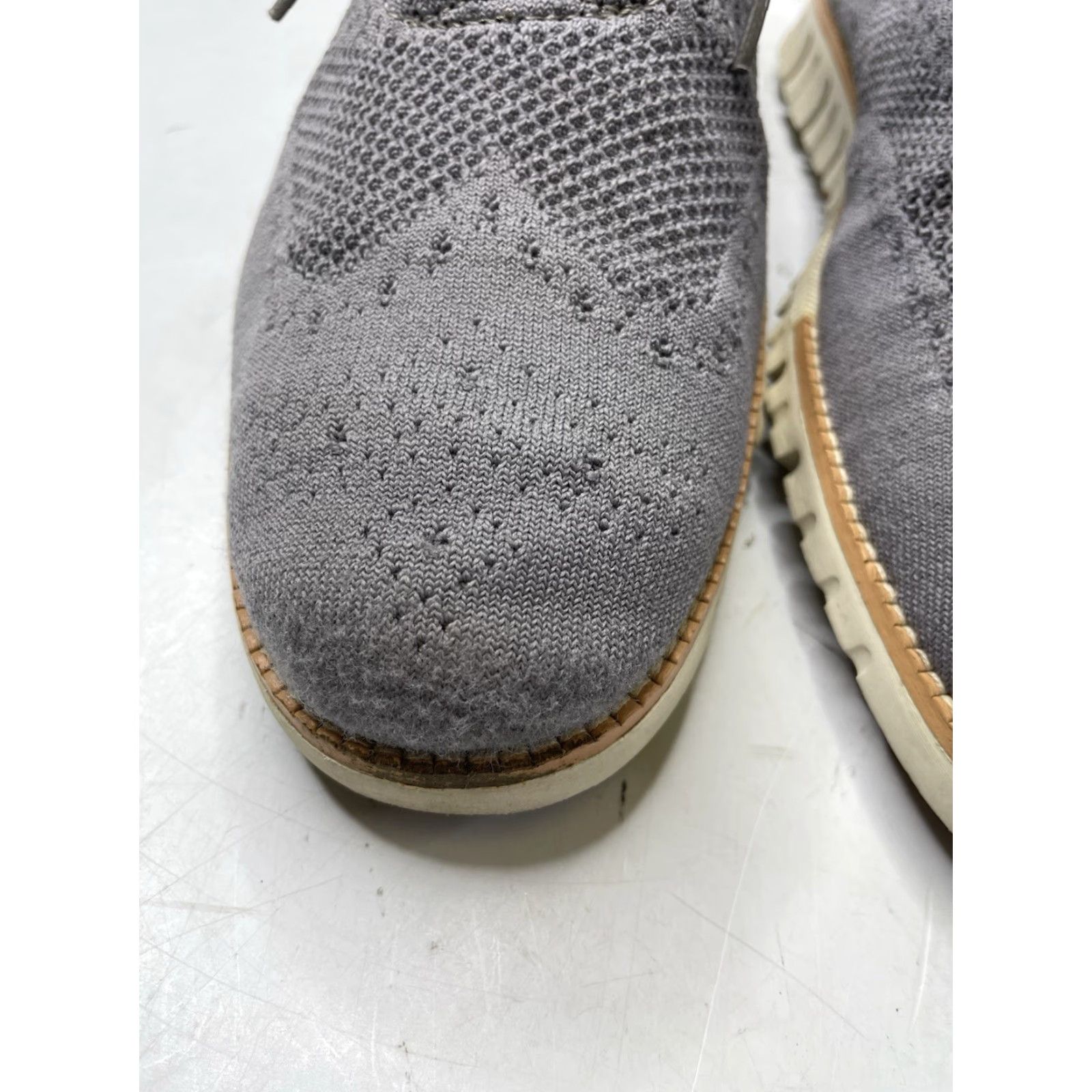 Cole Haan Cole Haan ZeroGrand Stitchlite Wingtip Oxford Mens Size 11M Gray Knit C24944 Size US 11 / EU 44 - 5 Thumbnail