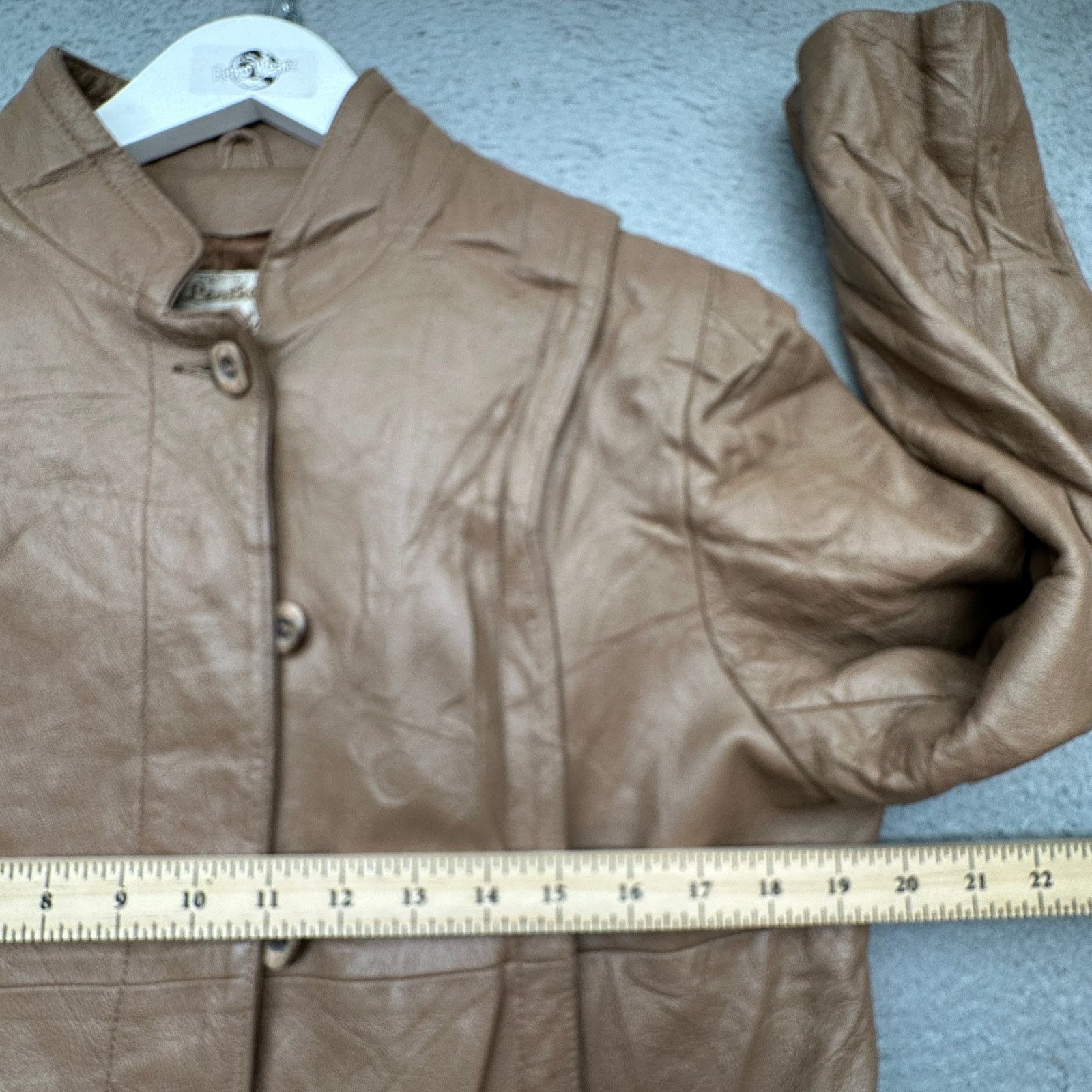 Other Vintage 70s New England Sportswear Leather Coat Womens 12 Size XL / US 12-14 / IT 48-50 - 4 Thumbnail