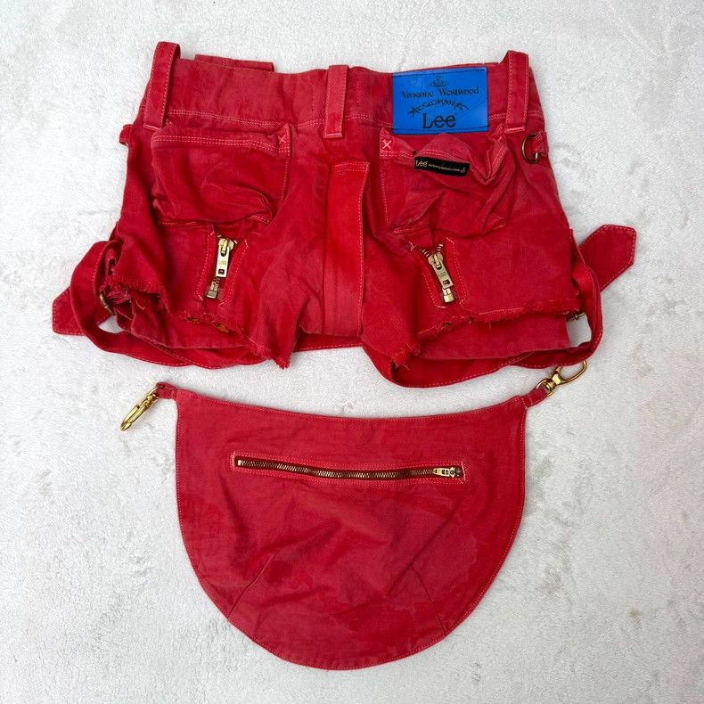 Vivienne Westwood Vivienne Westwood Red punk deconstructed heavy duty jeans Size 27" / US 4 / IT 40 - 6 Thumbnail