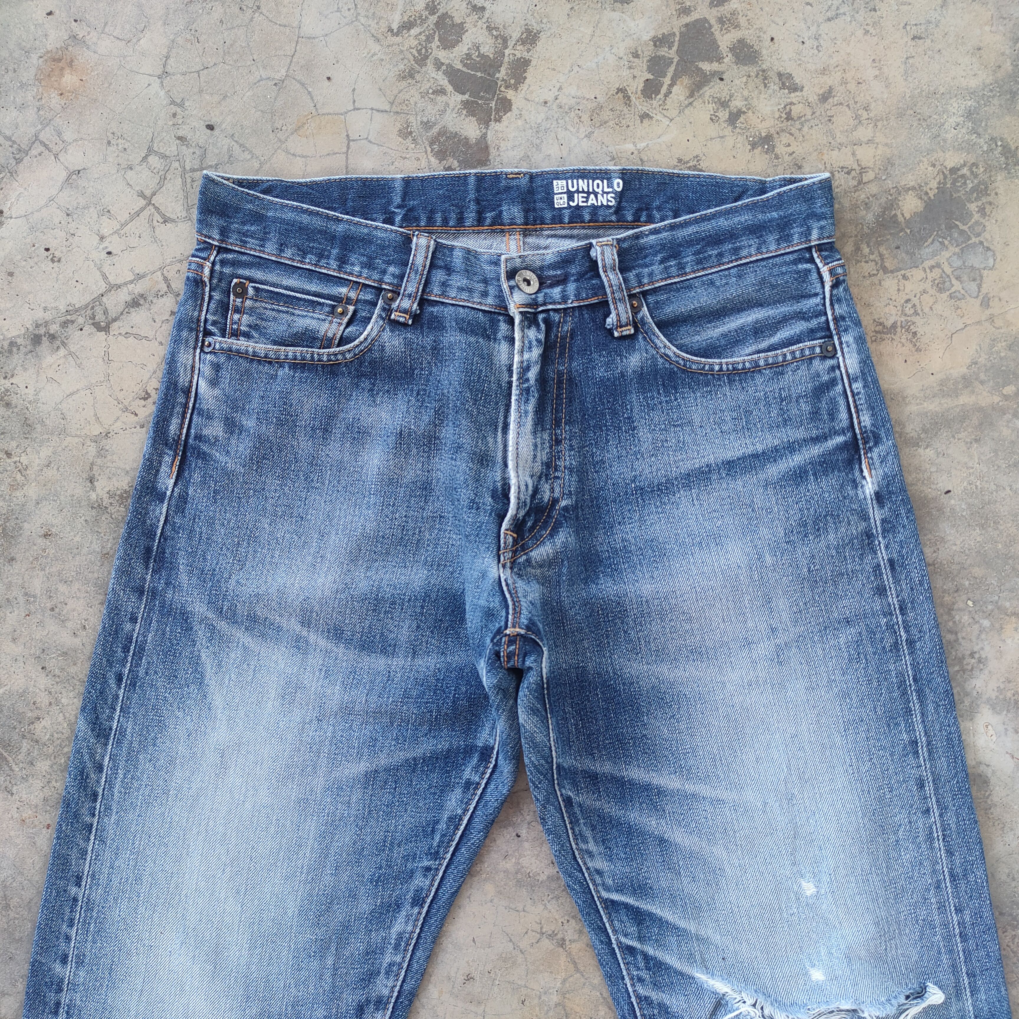 Japanese Brand VINTAGE JAPANESE FADED DISTRESSED JEANS DENIM PANTS Size US 32 / EU 48 - 3 Thumbnail