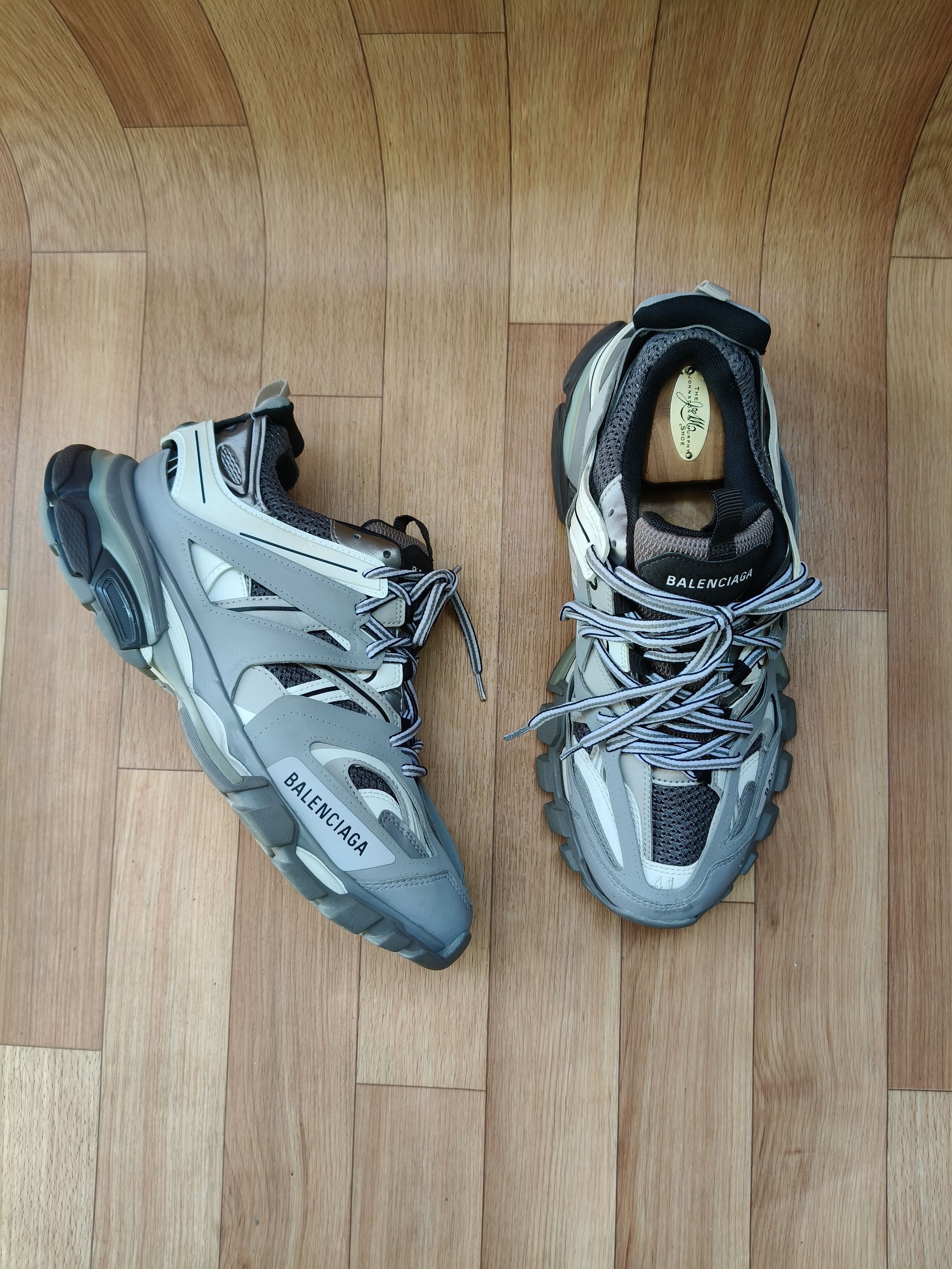 Balenciaga 💥BALENCIAGA TRACK BLACK / GREY SNEAKERS Size US 8 / EU 41 - 7 Thumbnail