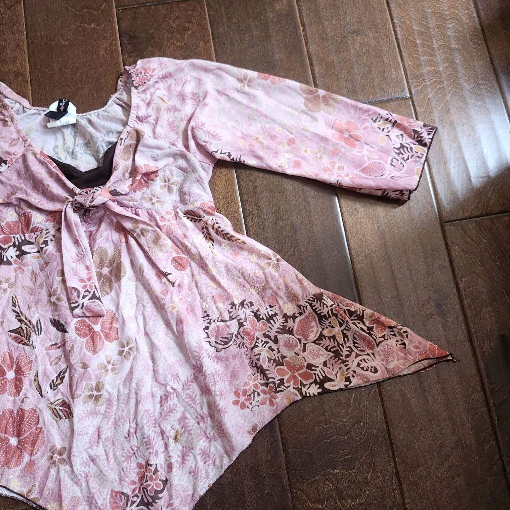 Vintage 2. Keep exact spelling and capitalization Lily Bleu Junior Pink Floral Dress - Size M-10/12 Size M / US 6-8 / IT 42-44 - 5 Thumbnail