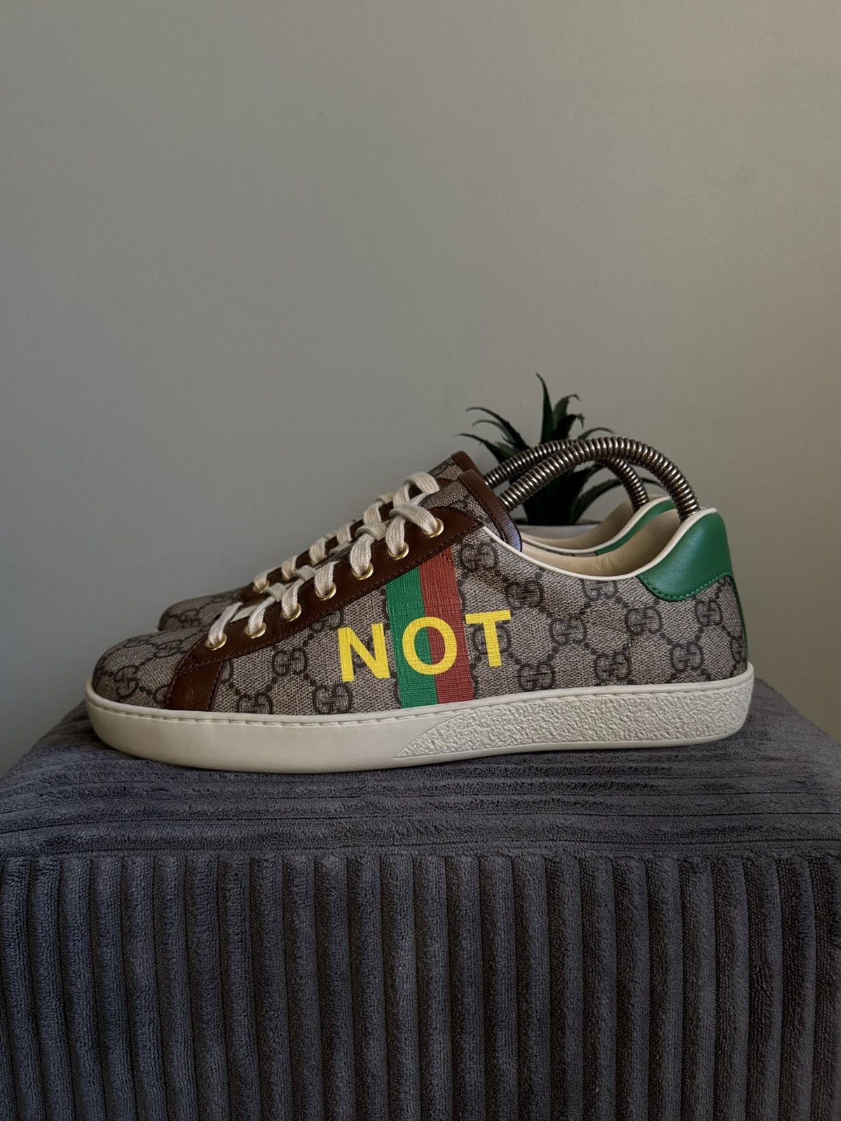 Gucci Gucci Fake Not Ace GG Monogram Sneakers Size US 6.5 / EU 39-40 - 3 Thumbnail