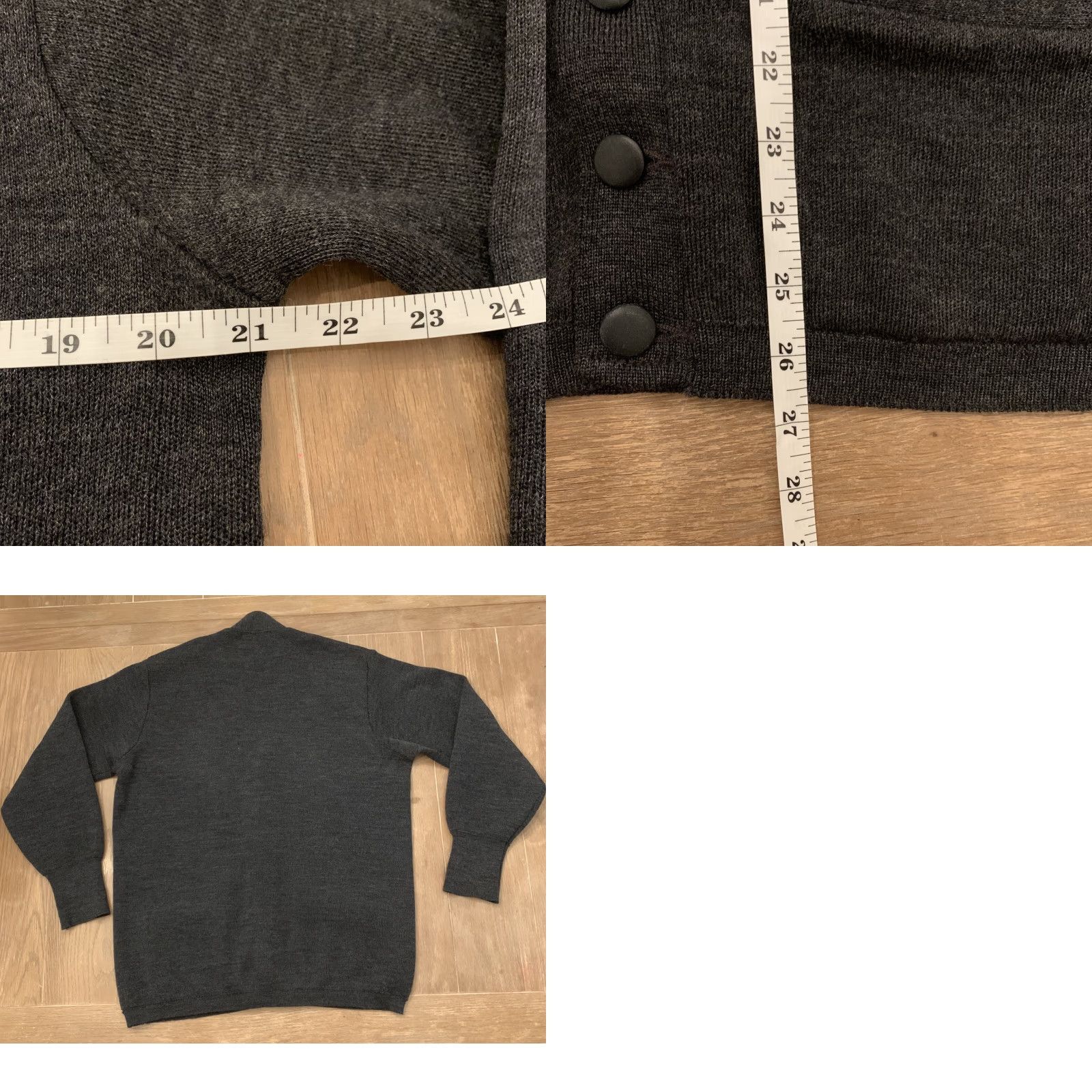 Vintage VINTAGE Warren Knit Cardigan Mens Size M V-Neck Wool Charcoal 70s Canadian Sweater Mr. Rogers Bestseller Knitwear Mens Size US M / EU 48-50 / 2 - 8 Thumbnail