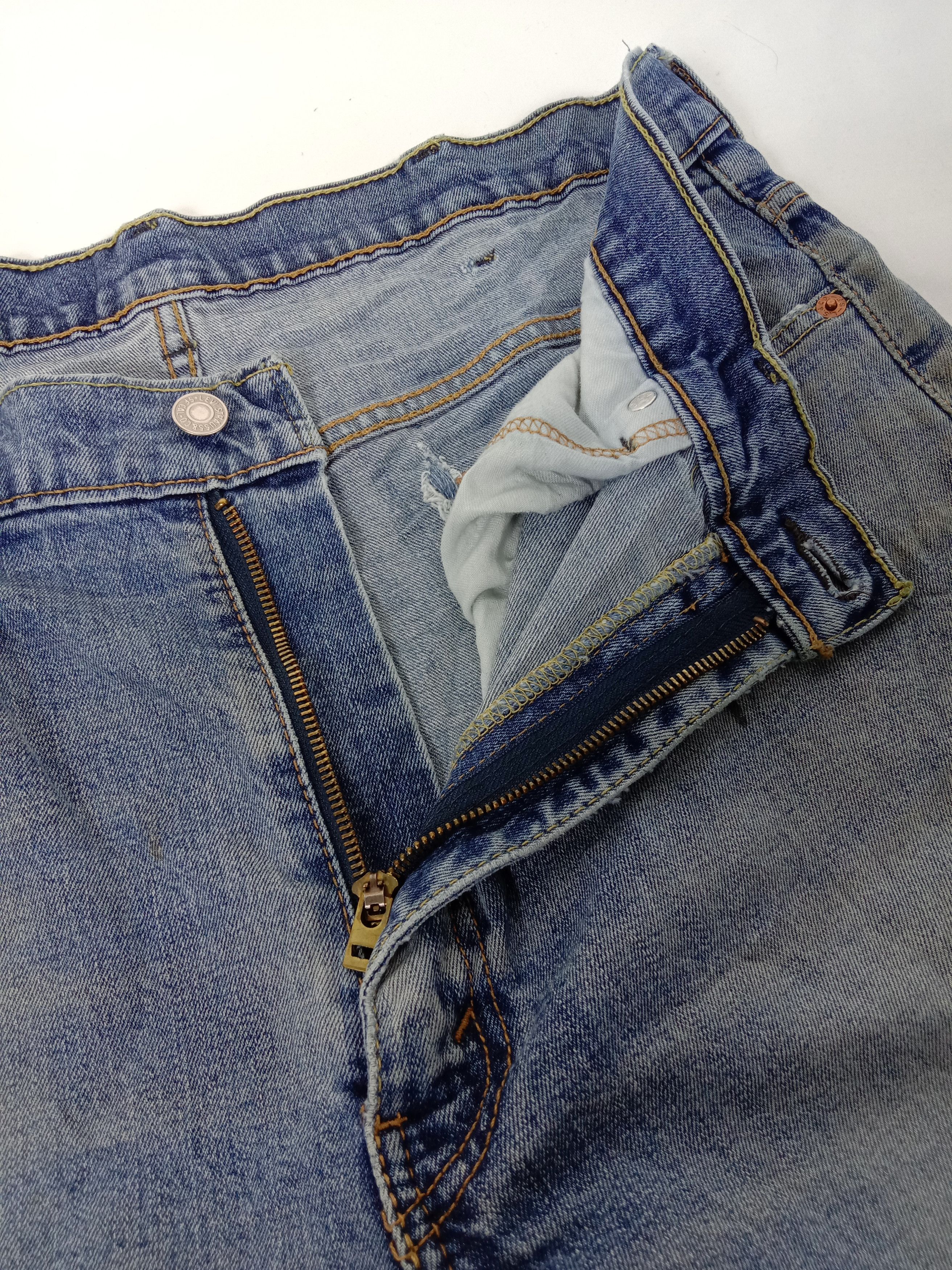 Levi's Vintage Levi's 550 Faded Blue Jeans Distressed Denim Size US 35 - 9 Thumbnail