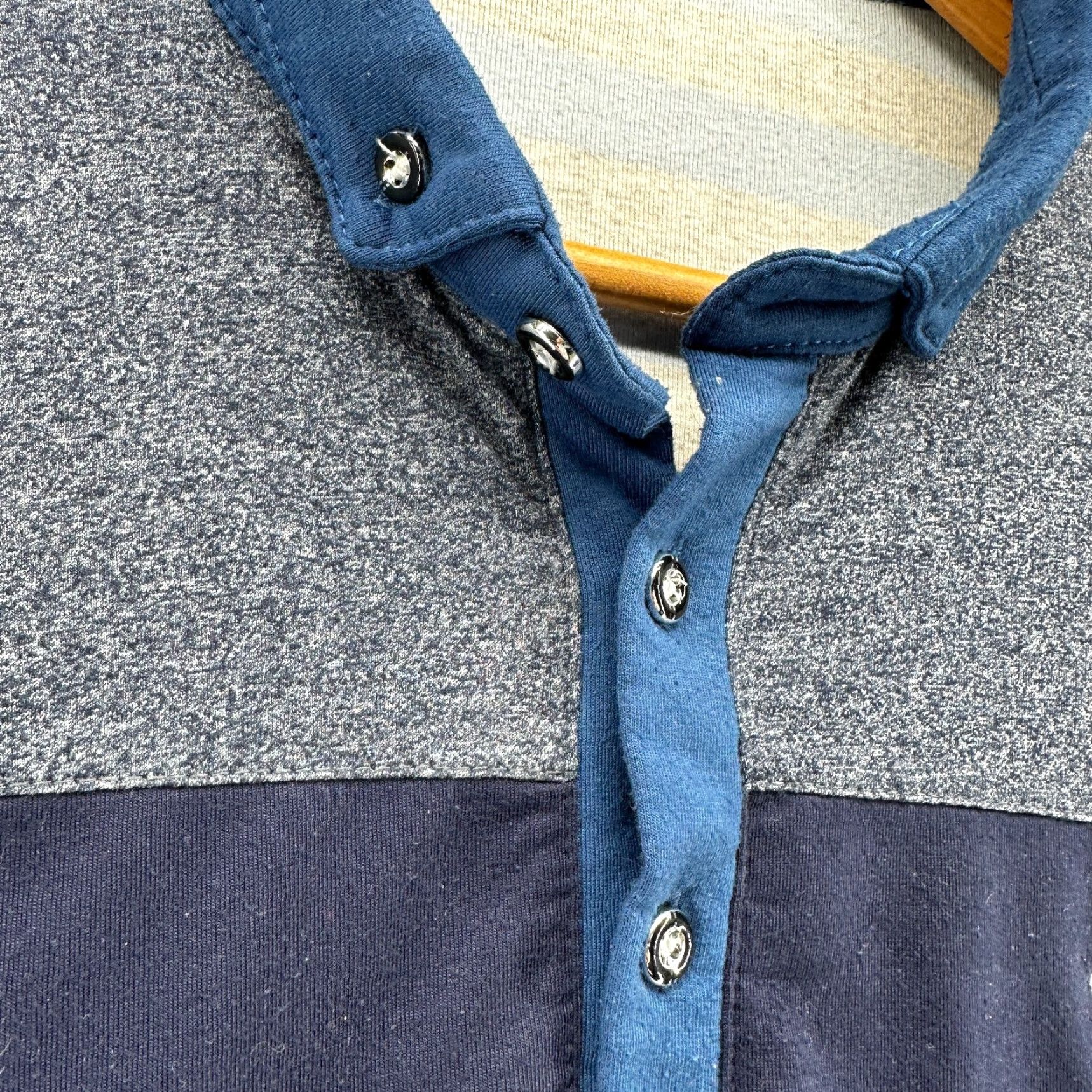 Ralph Lauren Ralph Lauren Polo Shirt Blue Striped Men's Medium Short Sleeve Collared Size US M / EU 48-50 / 2 - 5 Thumbnail