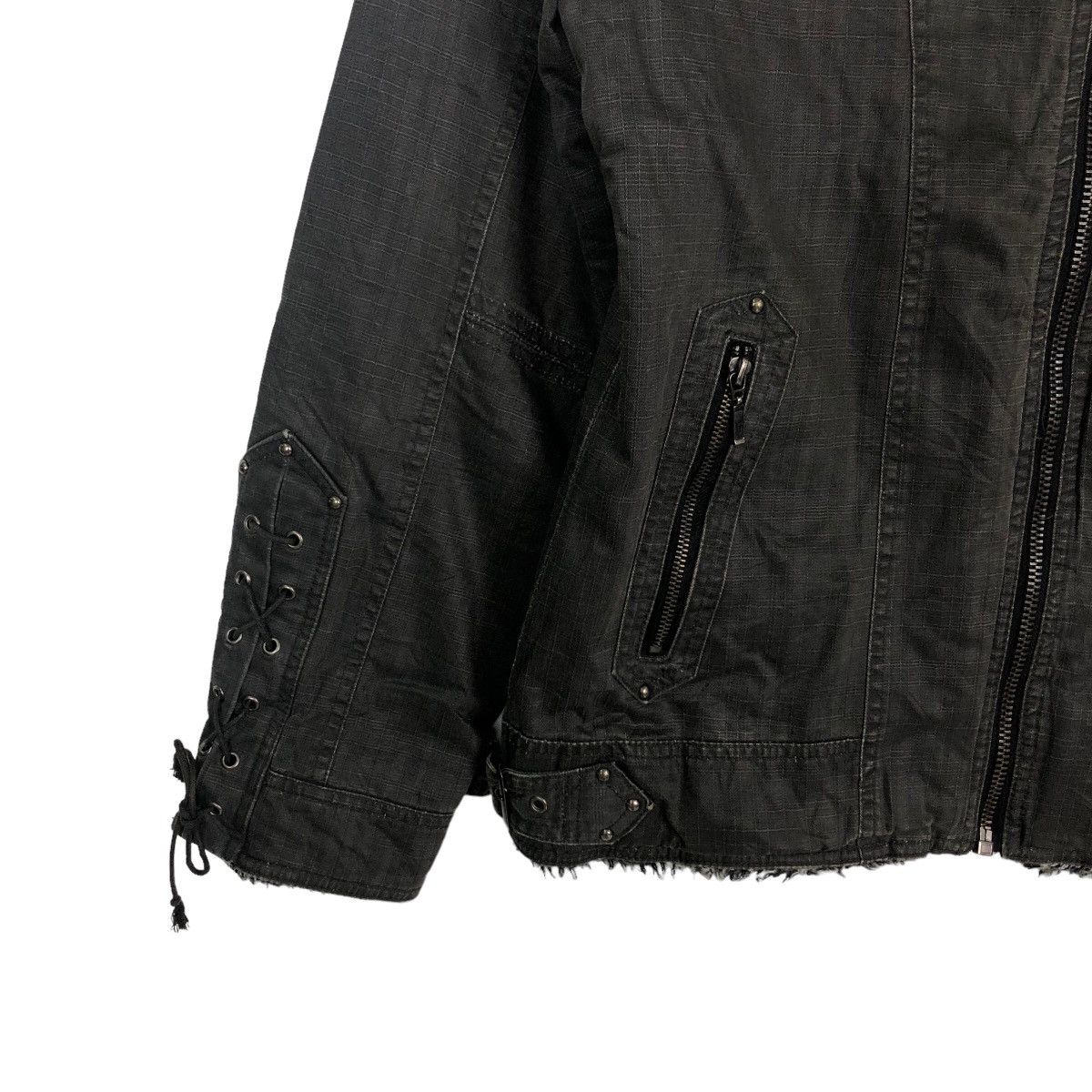 Japanese Brand 🔥RARE BIKER JACKET CREATE BAREFOOT JACKET BONDAGE DESIGN Size US L / EU 52-54 / 3 - 3 Thumbnail