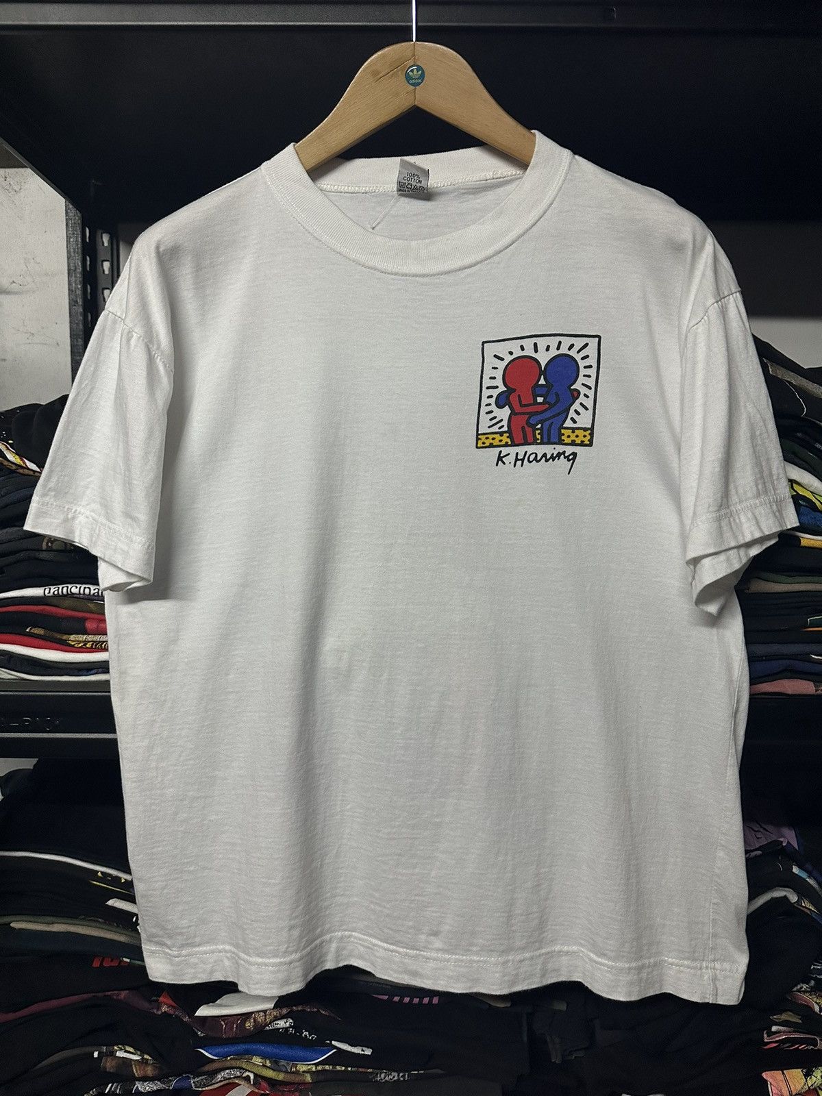 Andy Warhol × Keith Haring × Vintage Vintage 90s Keith Haring Popart Boxy Tee Size US L / EU 52-54 / 3 - 2 Thumbnail