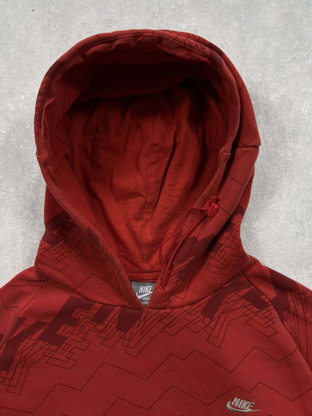 Nike 00’s NIKE MONOGRAM VINTAGE Y2K HOODIE RARE Size US S / EU 44-46 / 1 - 5 Thumbnail