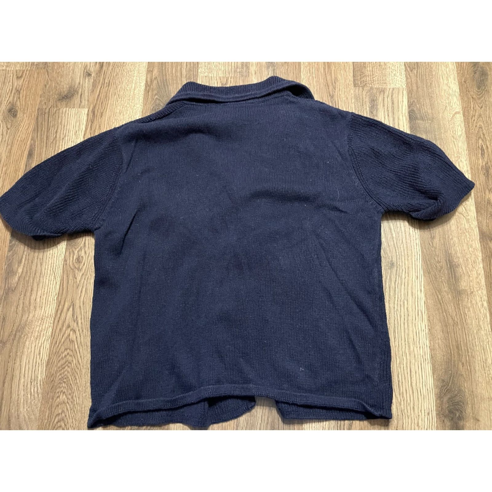 Vintage Crazy Horse Shirt Women's Size Large Blue Button Up Short Sleeve Size L / US 10 / IT 46 - 2 Thumbnail