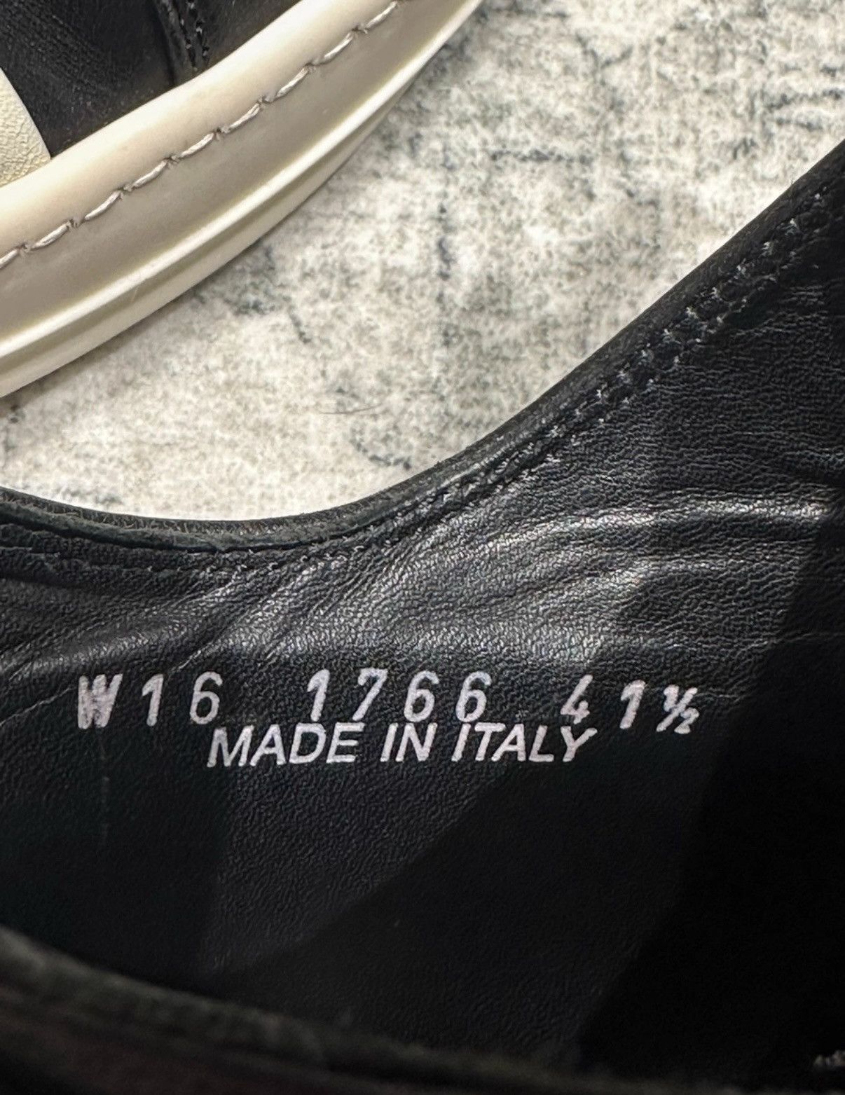 Rick Owens Rick Owens Mainline Black & White Calfskin Low-Top Converse Size US 8 / EU 41 - 7 Thumbnail