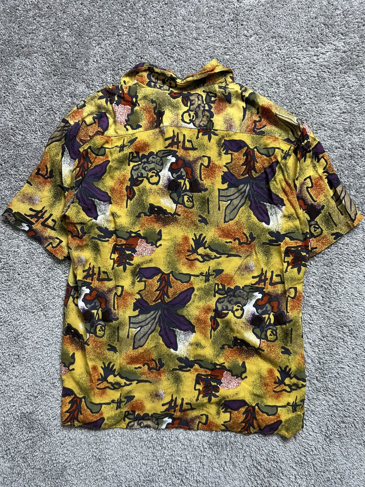 Vintage Vintage 70s Expressions AOP Art Rayon Short Sleeve Button Up Size US M / EU 48-50 / 2 - 6 Thumbnail