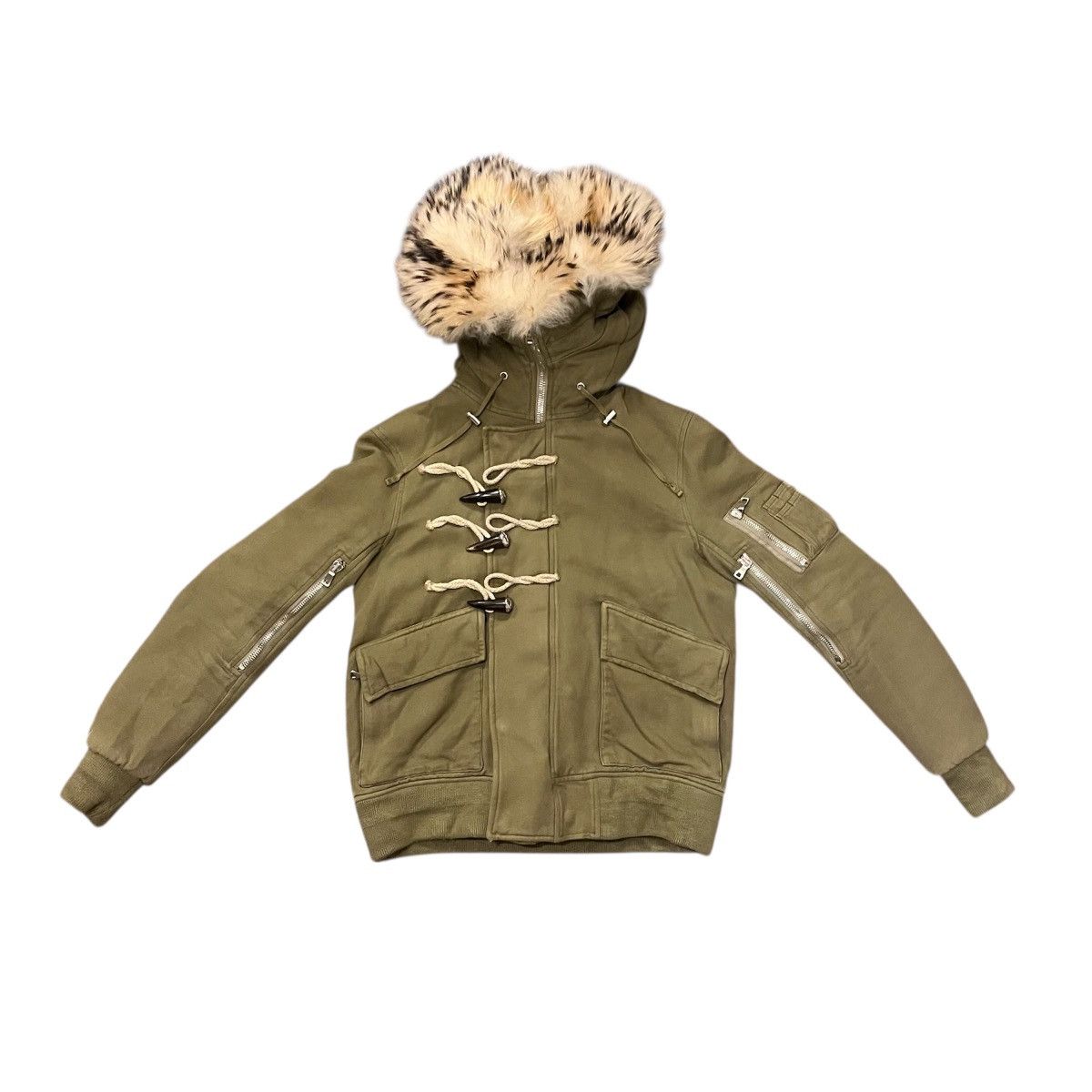 Balmain Balmain FW11 Men Fur-Trimmed Military JKT Size US M / EU 48-50 / 2 - 2 Thumbnail