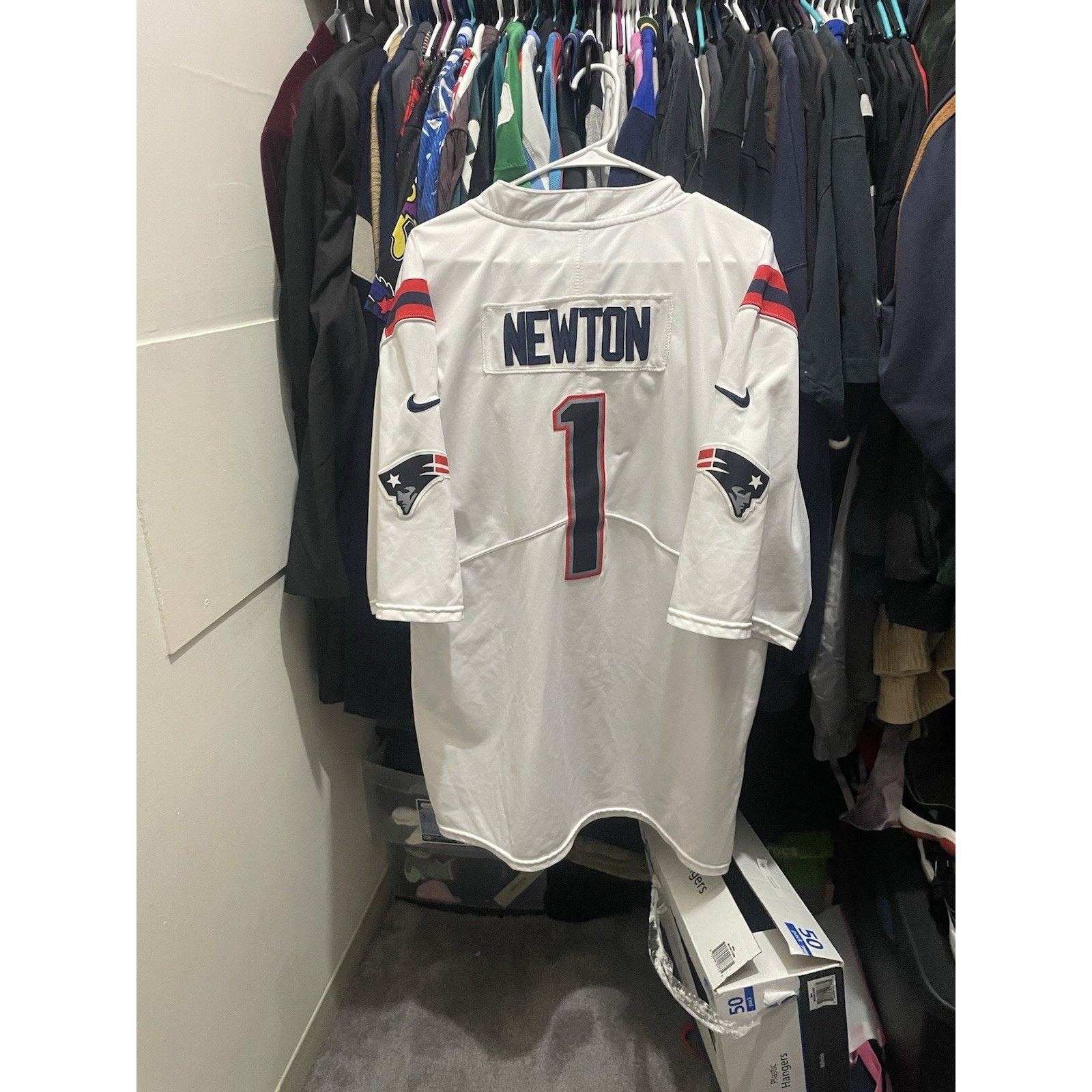 Nike Size 3XL- Stitch Nike Cam Newton New England Patriots Jersey Size US XXL / EU 58 / 5 - 2 Thumbnail