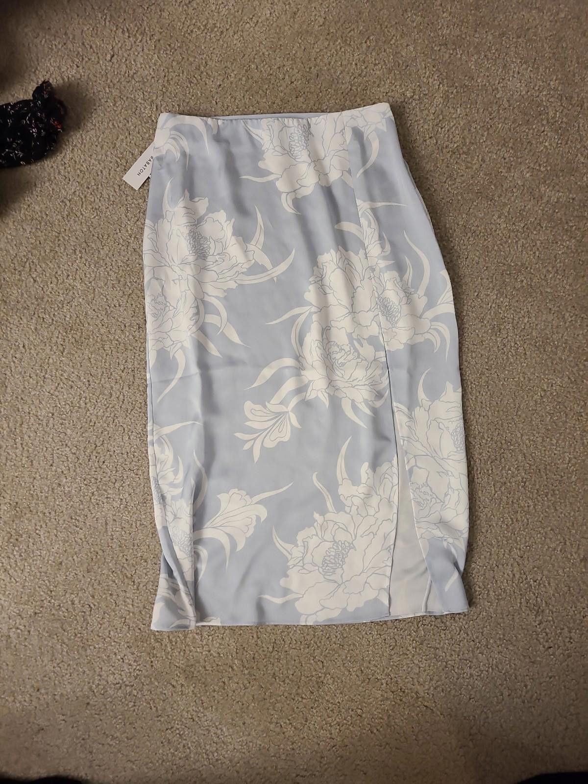 Aritzia Aritzia Babaton Floral Print Midi Skirt Eames Skirt Size 32" / US 10 / IT 46 - 1 Thumbnail