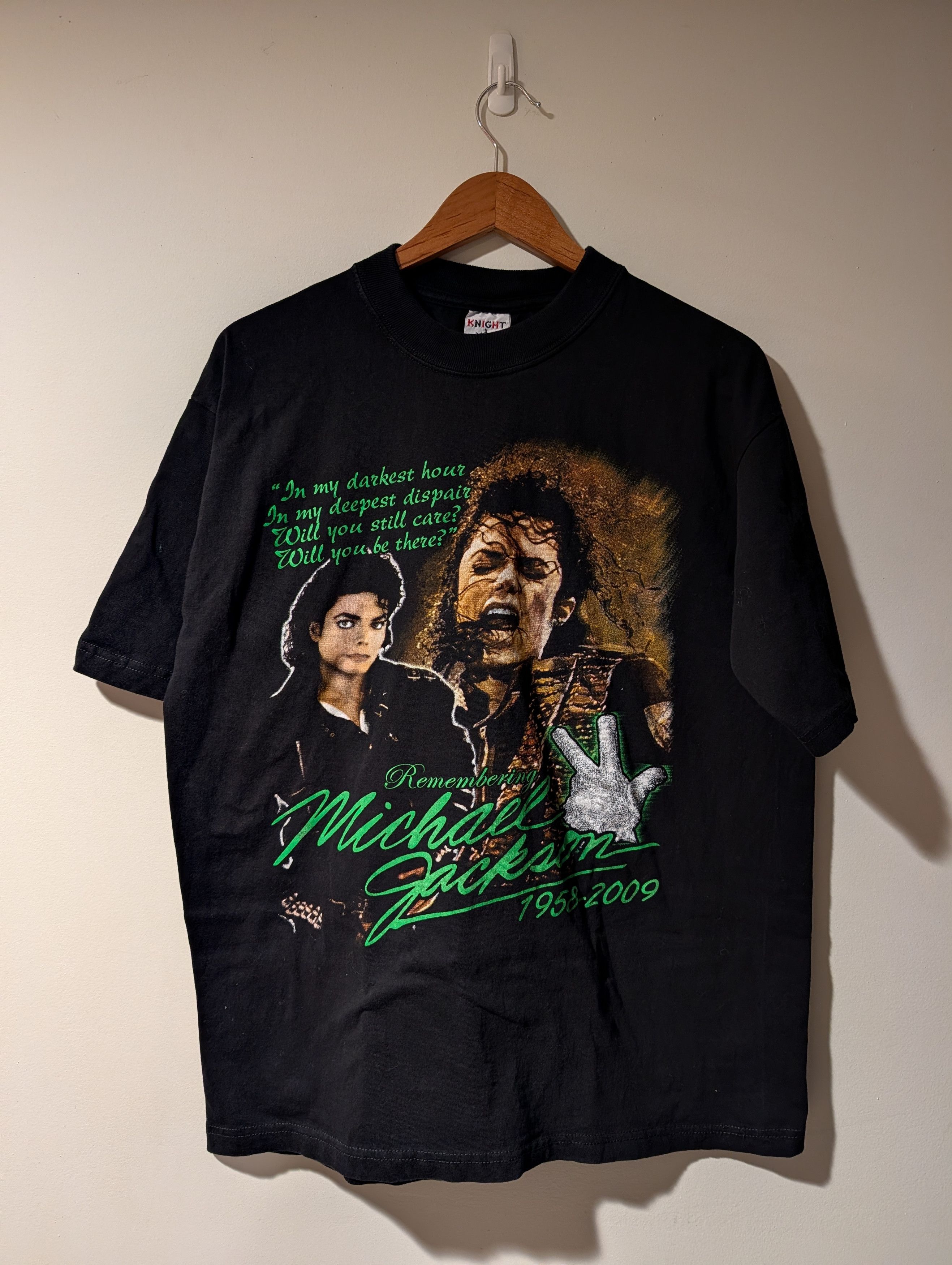 Michael Jackson 1958-2009 Vintage Michael Jackson Memory Tee Shirt