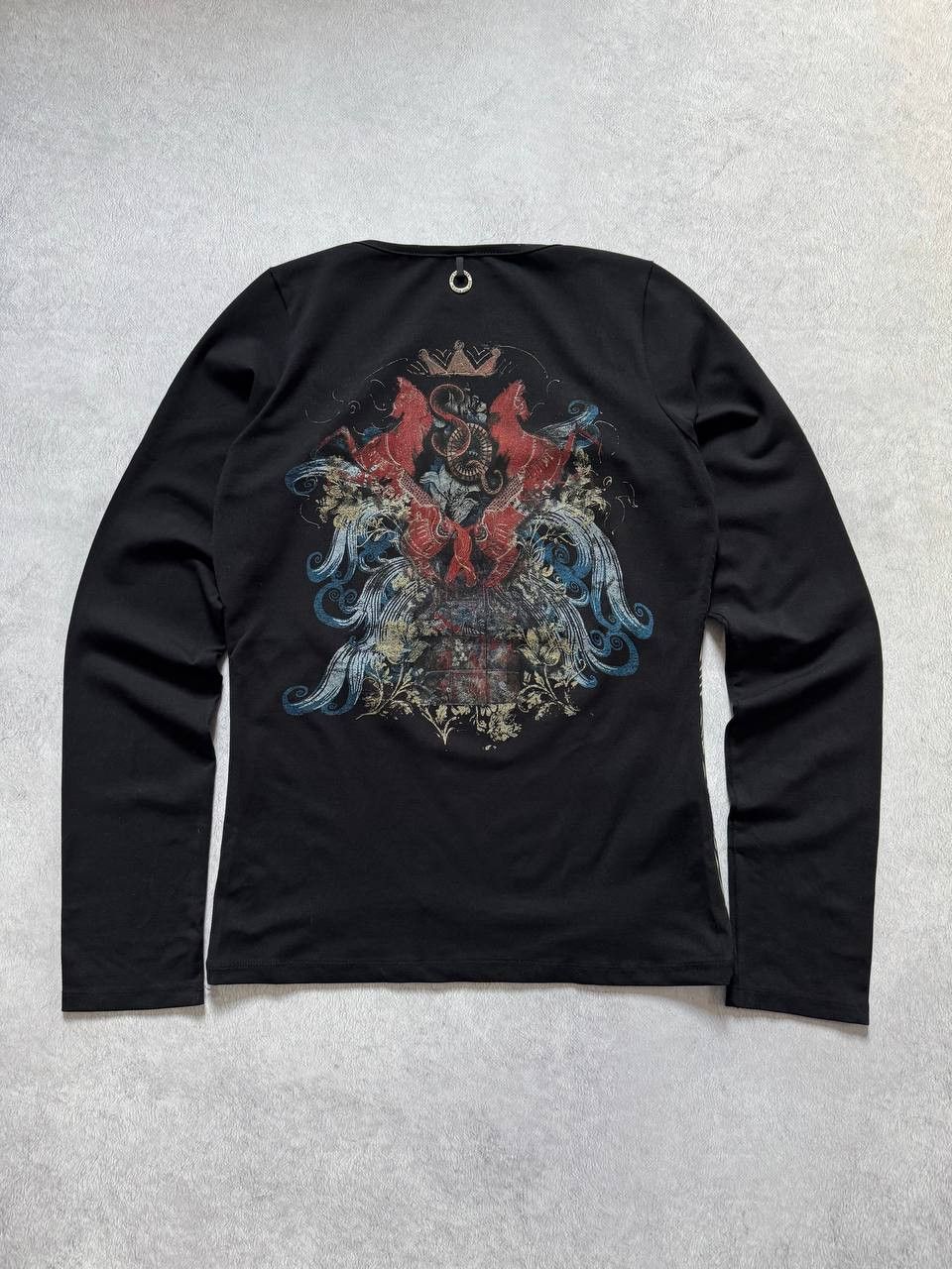 Jean Paul Gaultier Save The Queen Multicolor Longsleeve Top Cop Copine Japanese Size L / US 10 / IT 46 - 2 Thumbnail