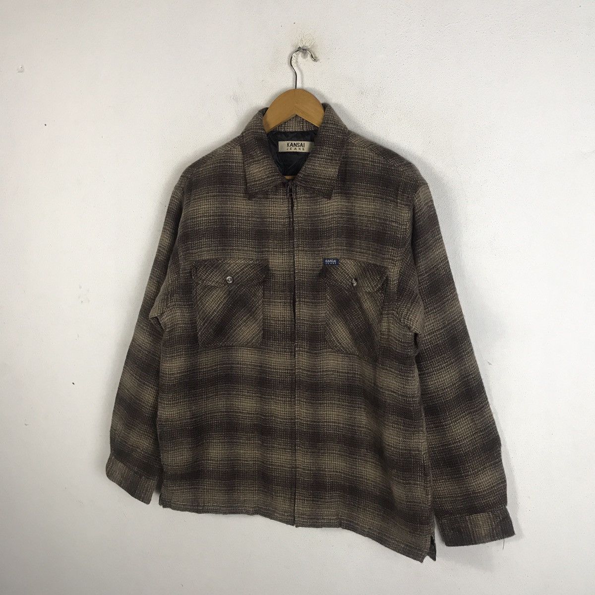 Japanese Brand × Kansai Yamamoto × Vintage 🔥Rare🔥Vintage Kansai Yamamoto Wool Flannel Jacket Size US M / EU 48-50 / 2 - 4 Thumbnail