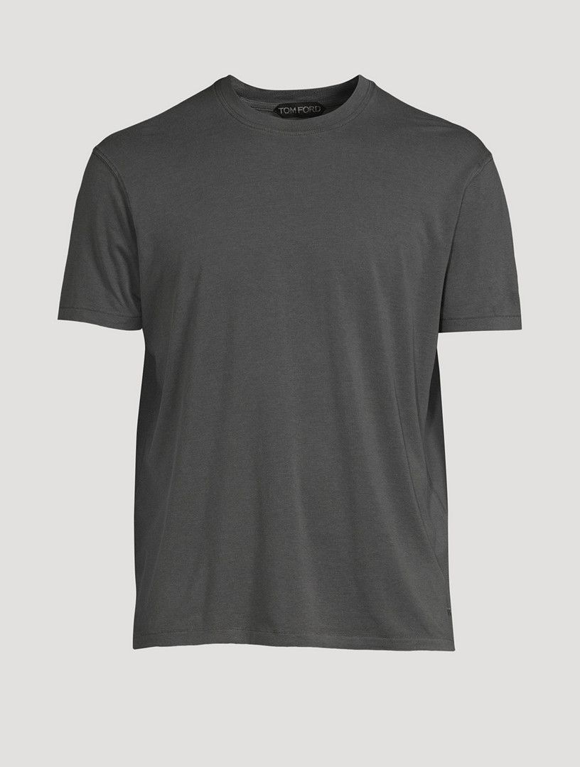 Tom Ford o1y0425 Crewneck T-Shirt in Dark Grey Size US M / EU 48-50 / 2 - 1 Thumbnail