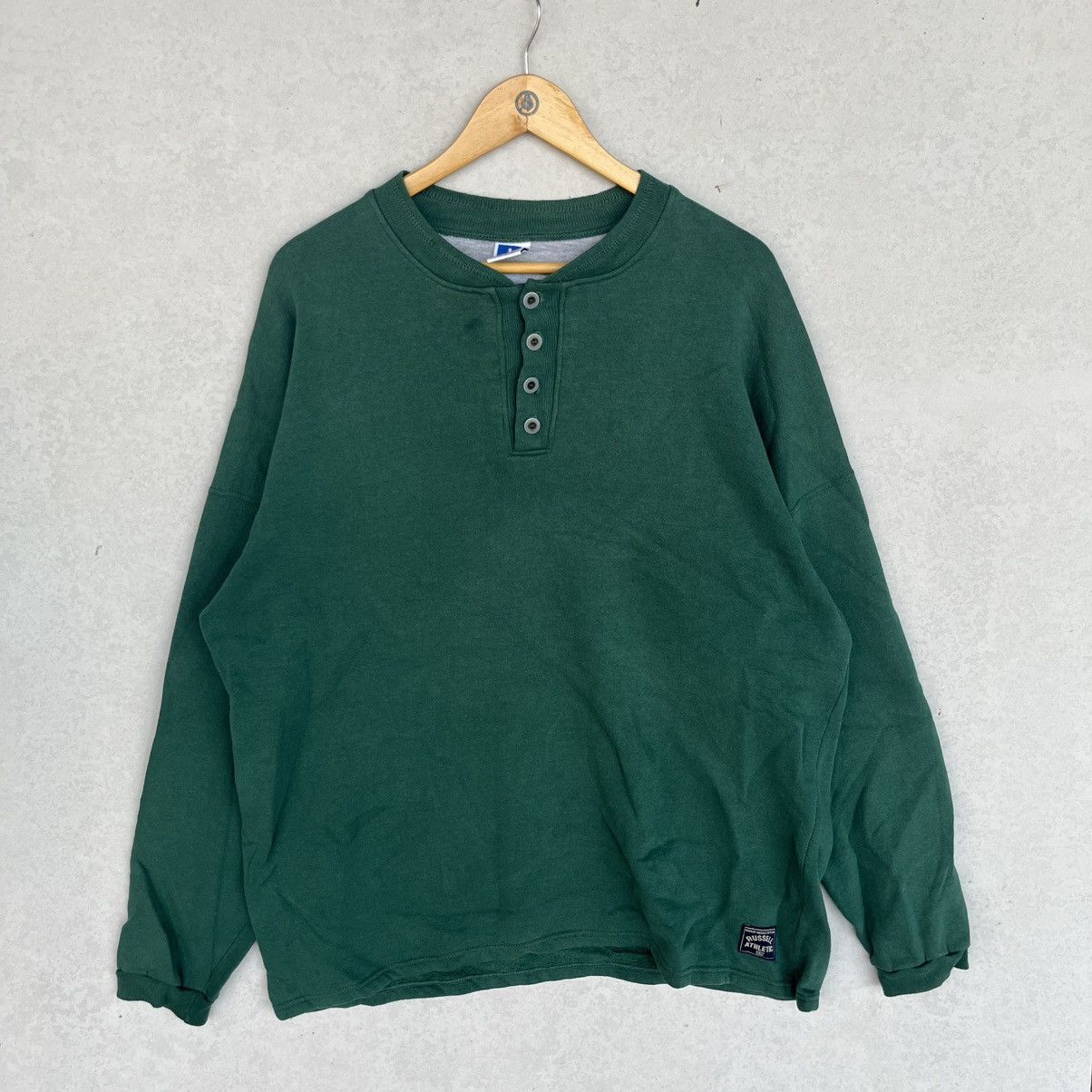 Other Vintage Russell Athletic Long Sleeve Henley Shirt Size XL Size US XL / EU 56 / 4 - 1 Thumbnail
