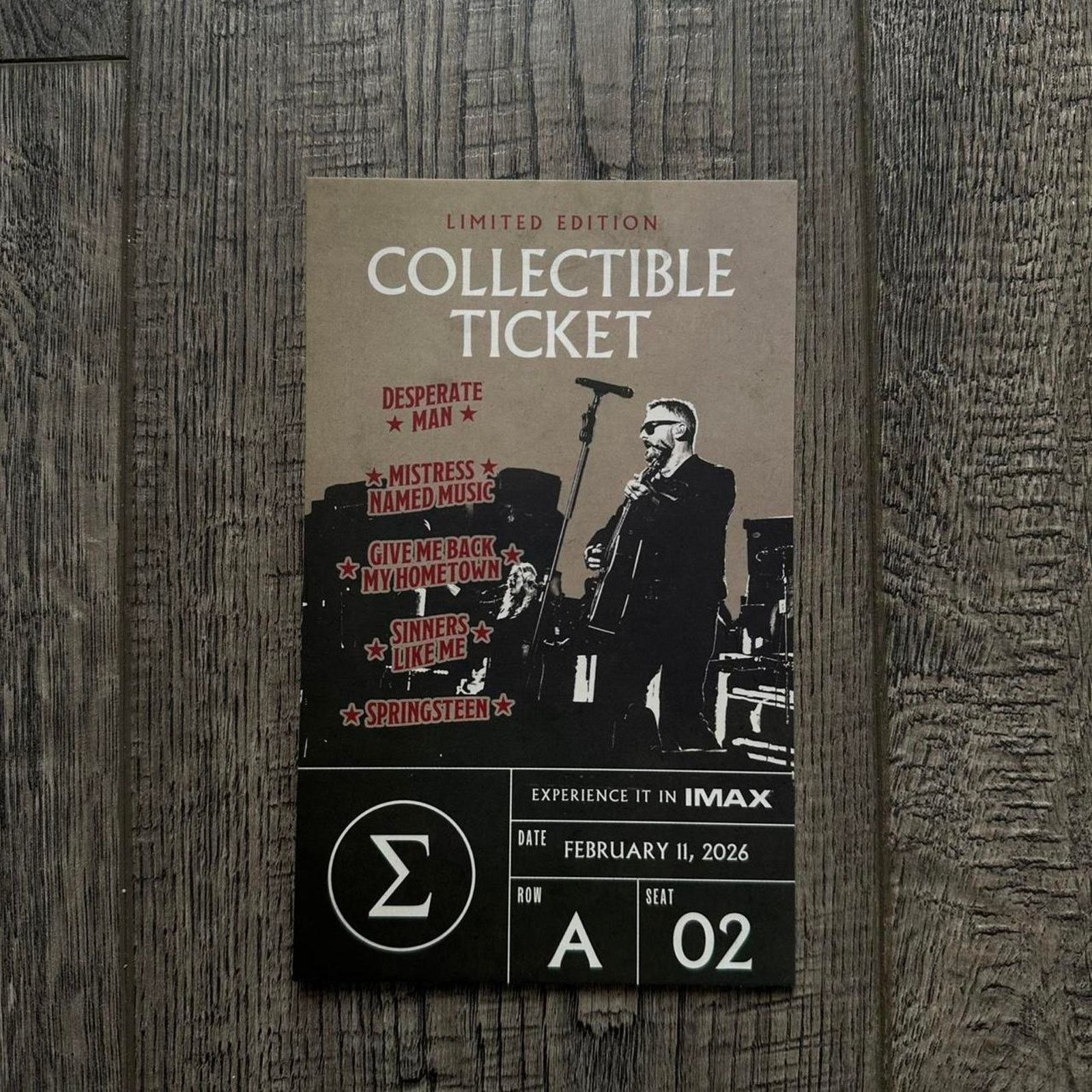 Other Eric Church AMC IMAX Movie Promo Poster Concert Ticket Stub Size ONE SIZE - 4 Thumbnail