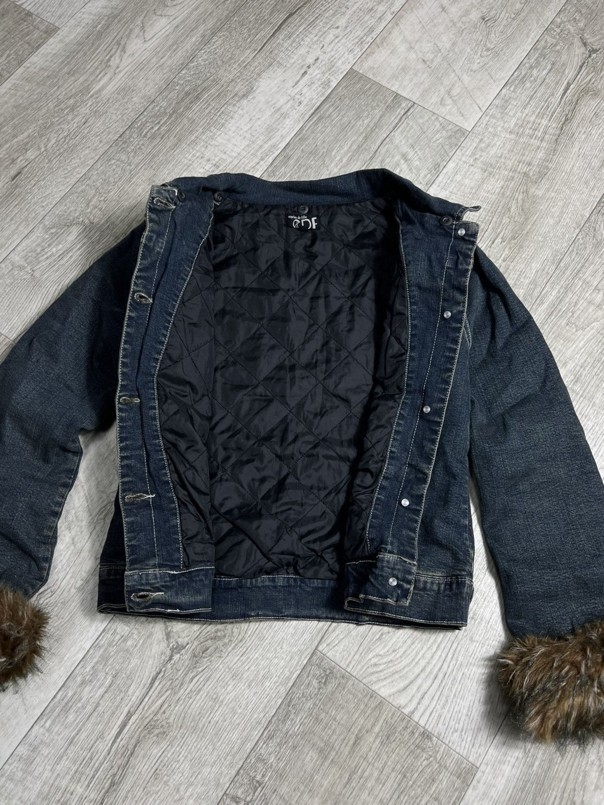 Hysteric Glamour Vintage Faux Fur Denim y2k Jacket Hysteric Glamour LGB 00s Size M / US 6-8 / IT 42-44 - 4 Thumbnail