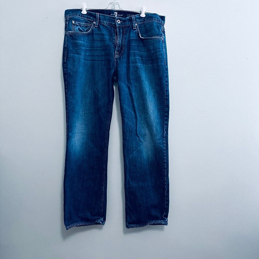 7 For All Mankind 7FAM Carsen straight leg jeans Size US 36 / EU 52 - 2 Thumbnail