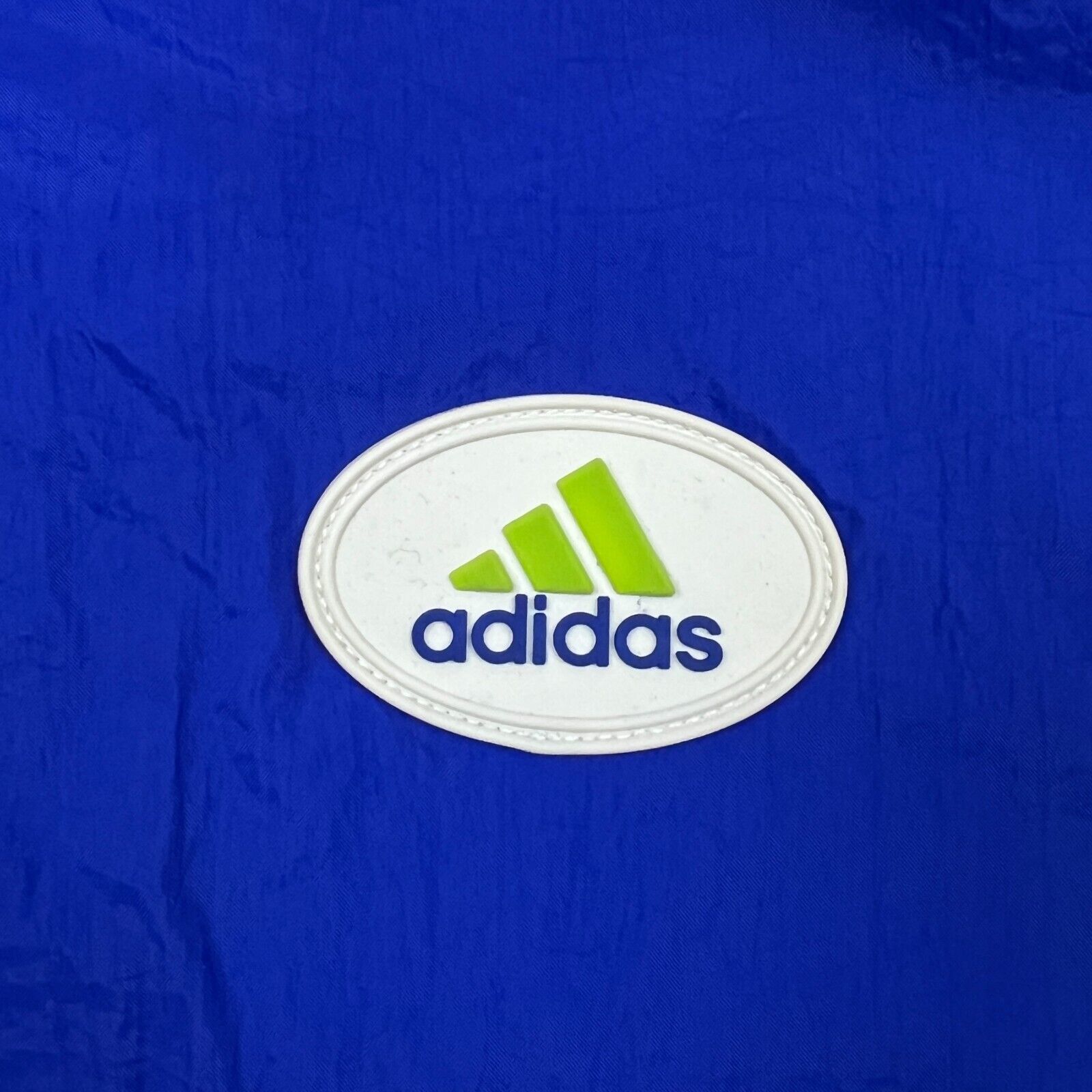 Adidas × Vintage Vintage Adidas Jacket XL Striped Spell Out 90s Windbreaker Size US XL / EU 56 / 4 - 2 Thumbnail