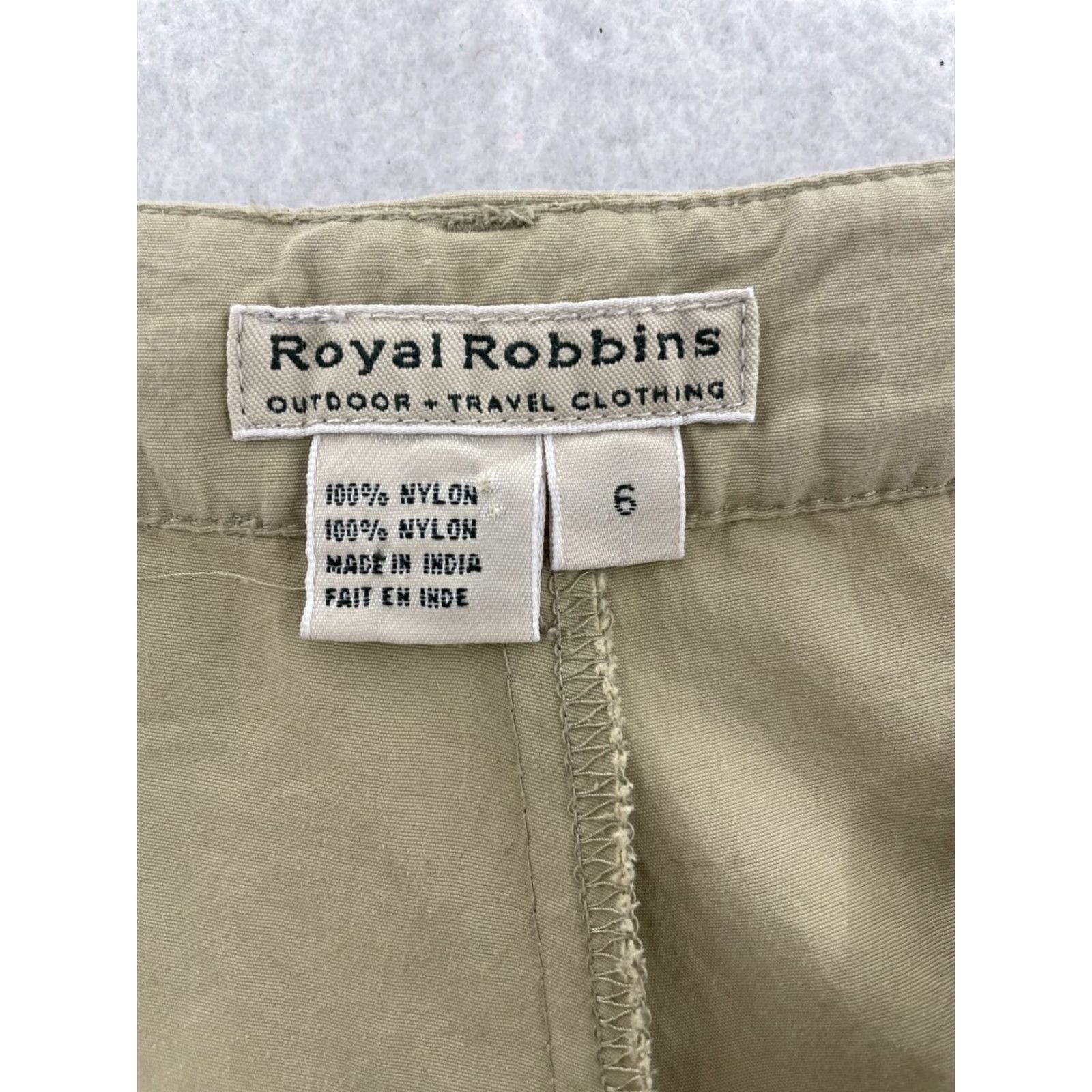 Royal Robbins Royal Robbins Shorts Womens 6 Khaki Pockets Casual Hiking Outdoor Nylon Size 28" / US 6 / IT 42 - 2 Thumbnail