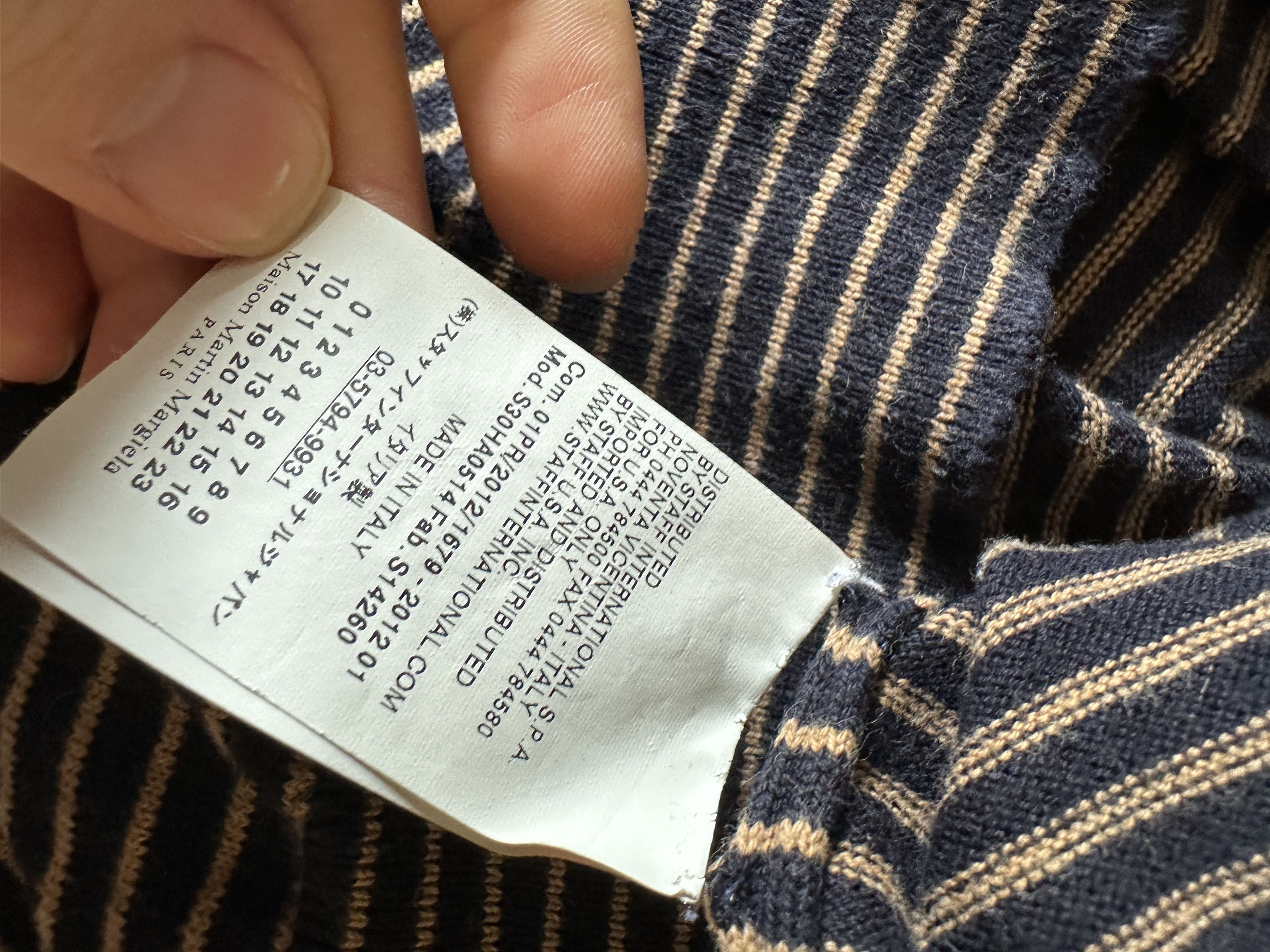 Maison Margiela Maison Margiela Striped Cardigan Size US S / EU 44-46 / 1 - 6 Thumbnail