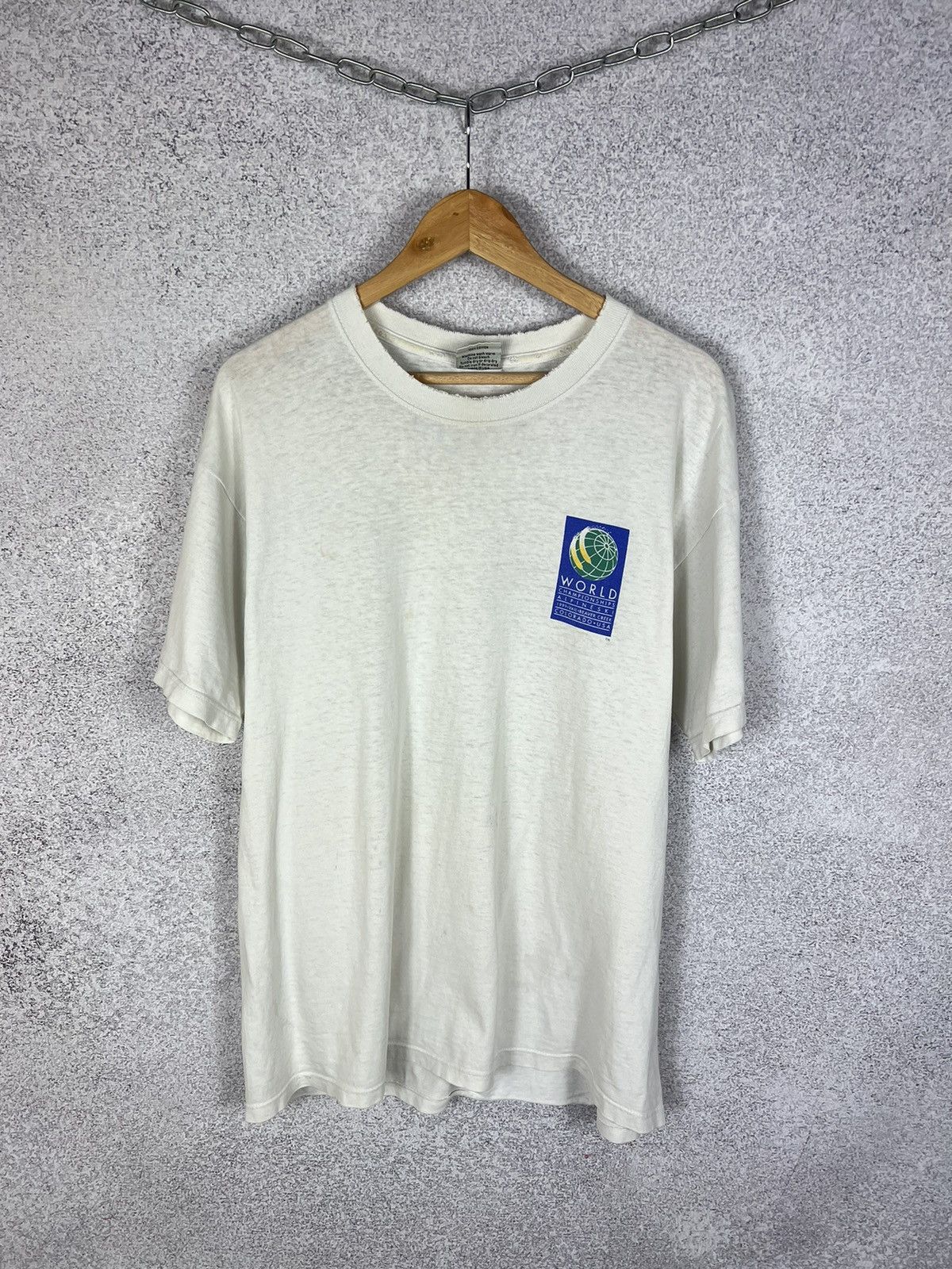 Vintage Vintage 1999 Alpine Ski Championship T-shirt Art Tee Size US M / EU 48-50 / 2 - 3 Thumbnail