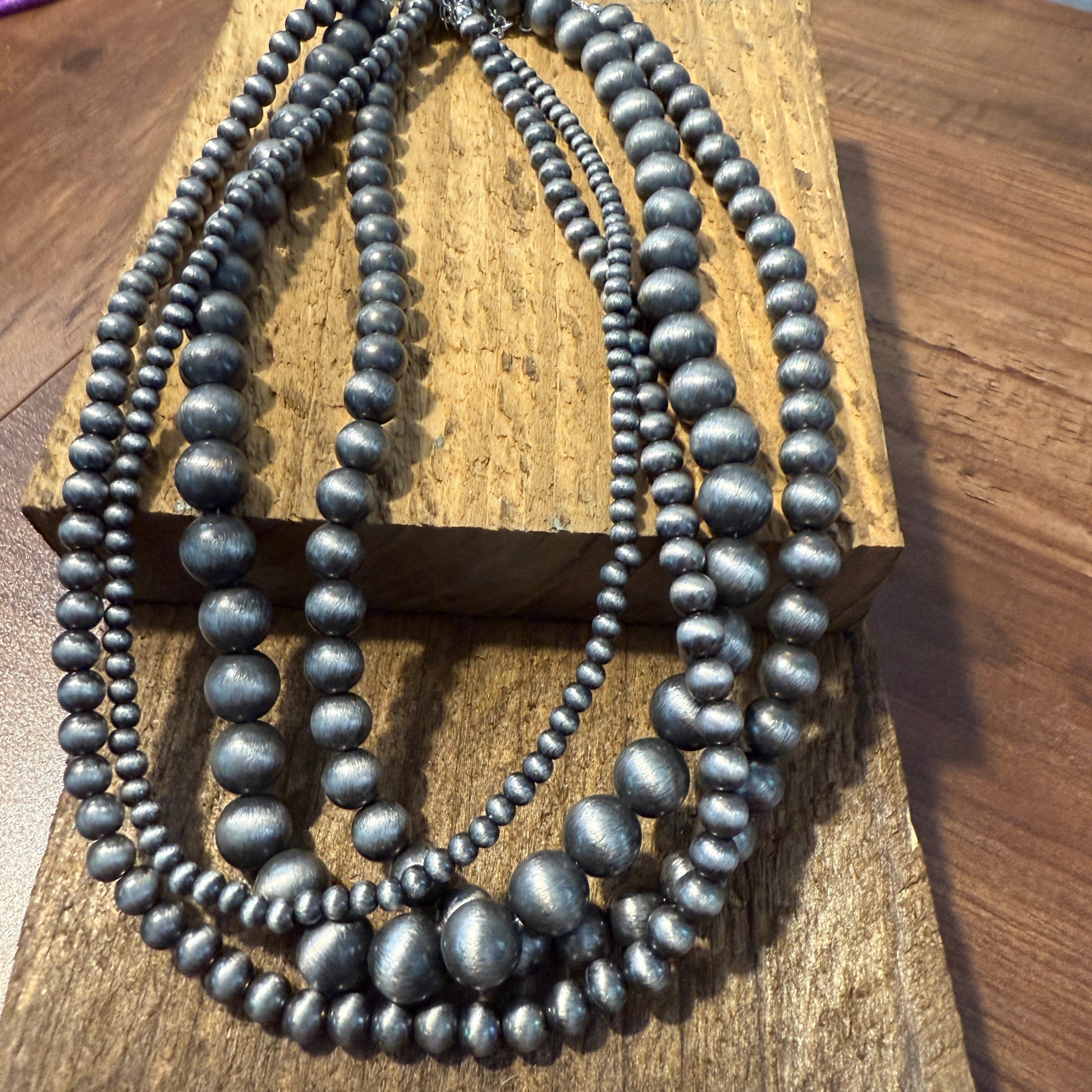 Other Four Strand Faux Pearl Necklace With Extender Layered Beads Size ONE SIZE - 2 Thumbnail